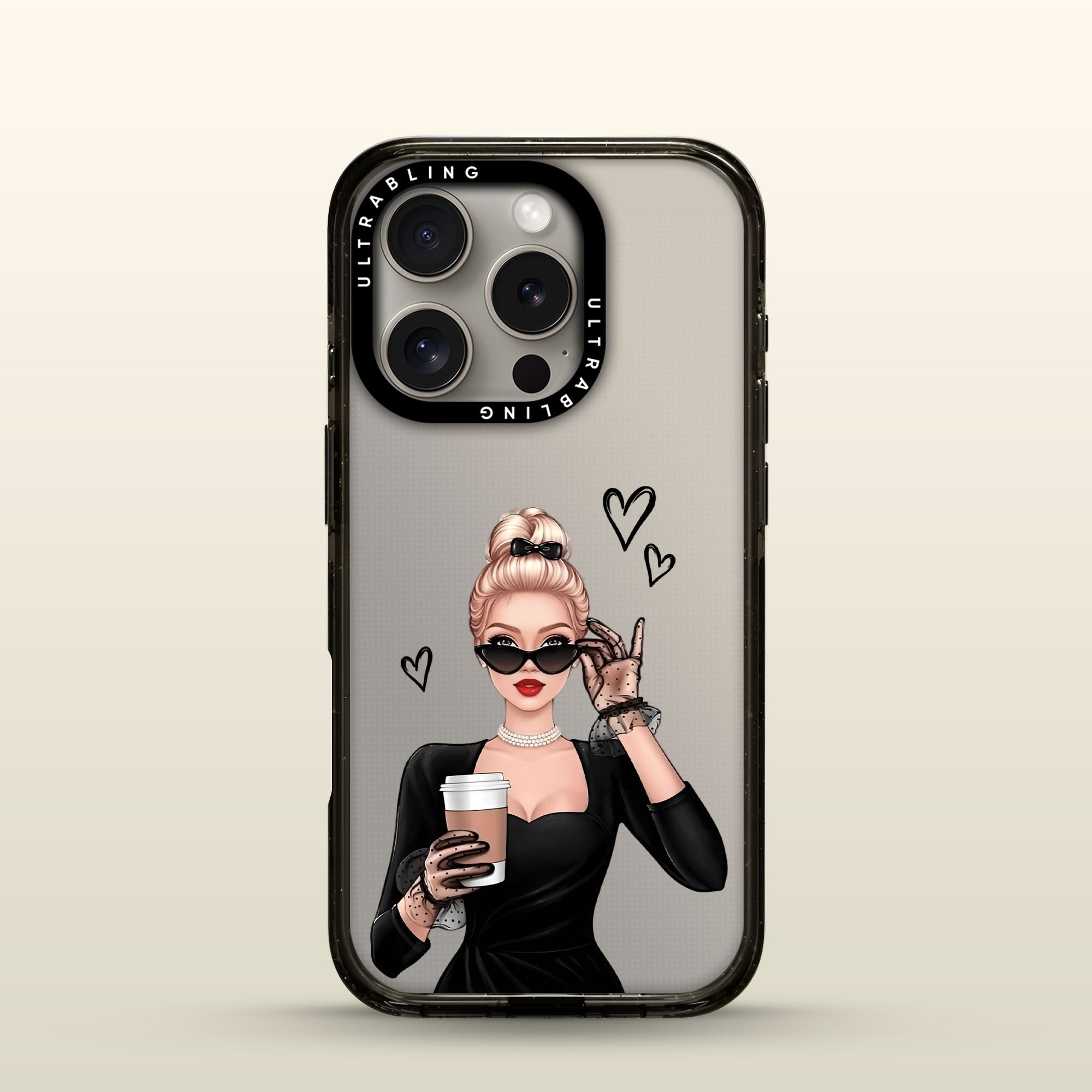 Cafe Muse Ultrabling Aura iPhone case front view with MagSafe