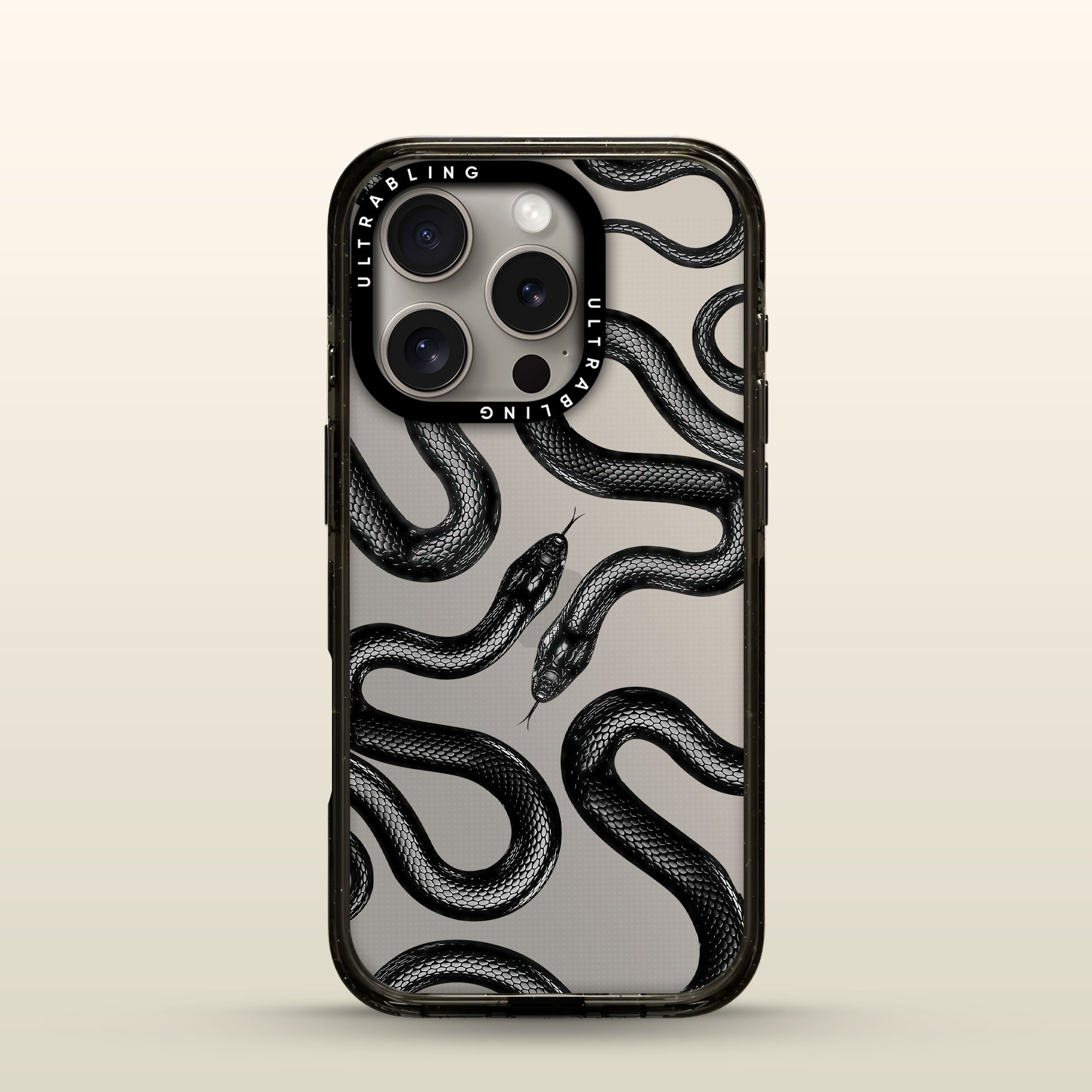 Ink Flow Ultrabling Aura iPhone case front view with MagSafe