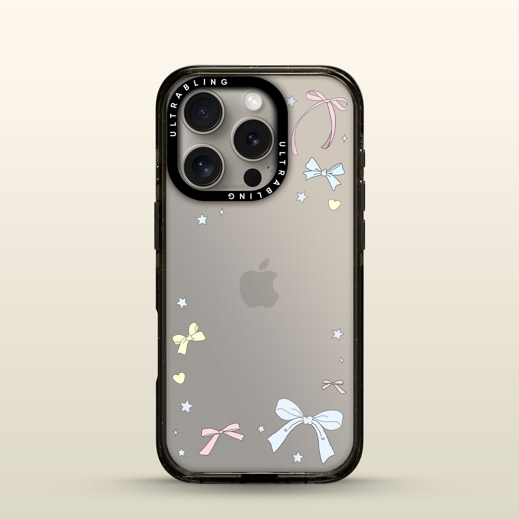 Bow Dust Ultrabling Aura iPhone case front view with MagSafe