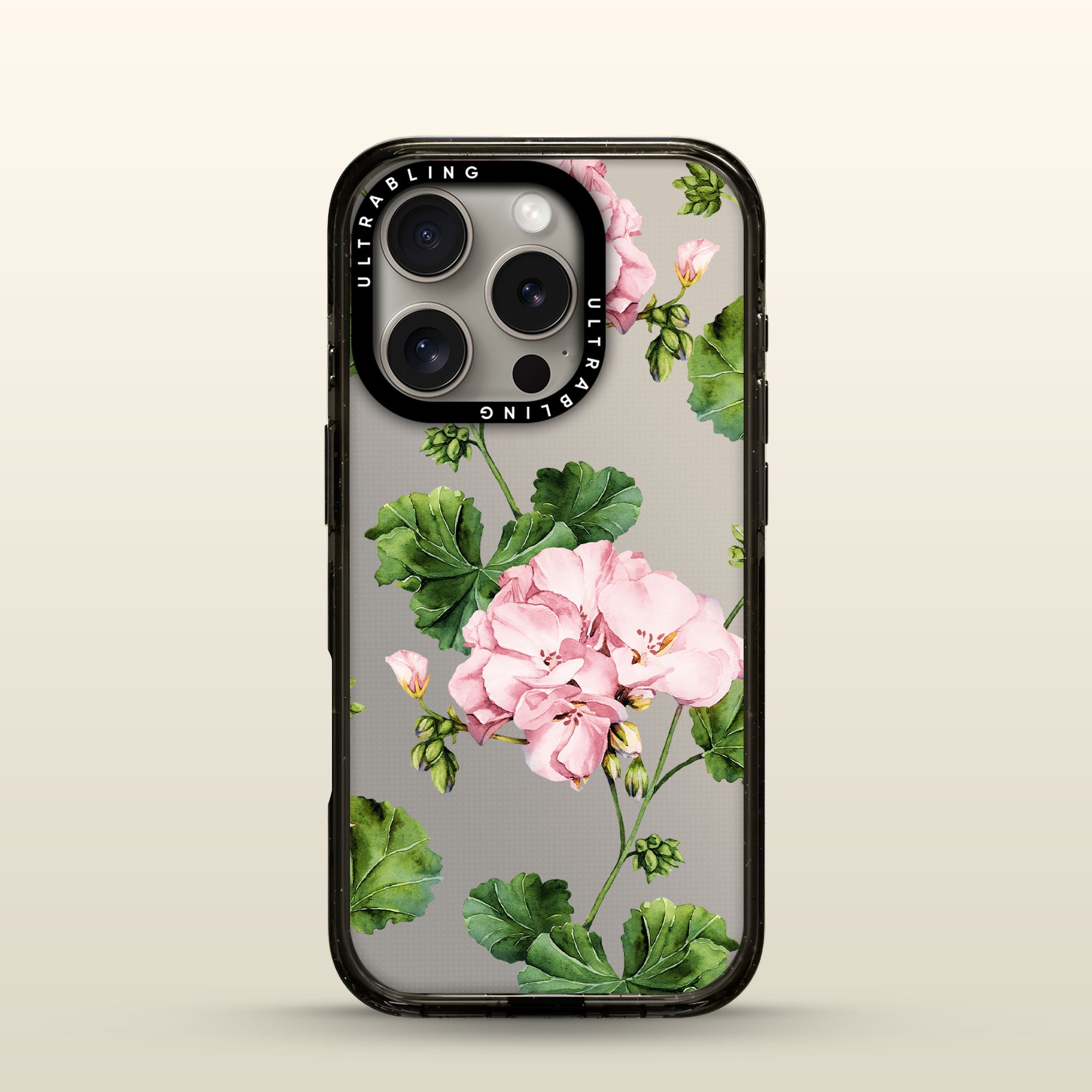 Rosewater Ultrabling Aura iPhone case front view with MagSafe