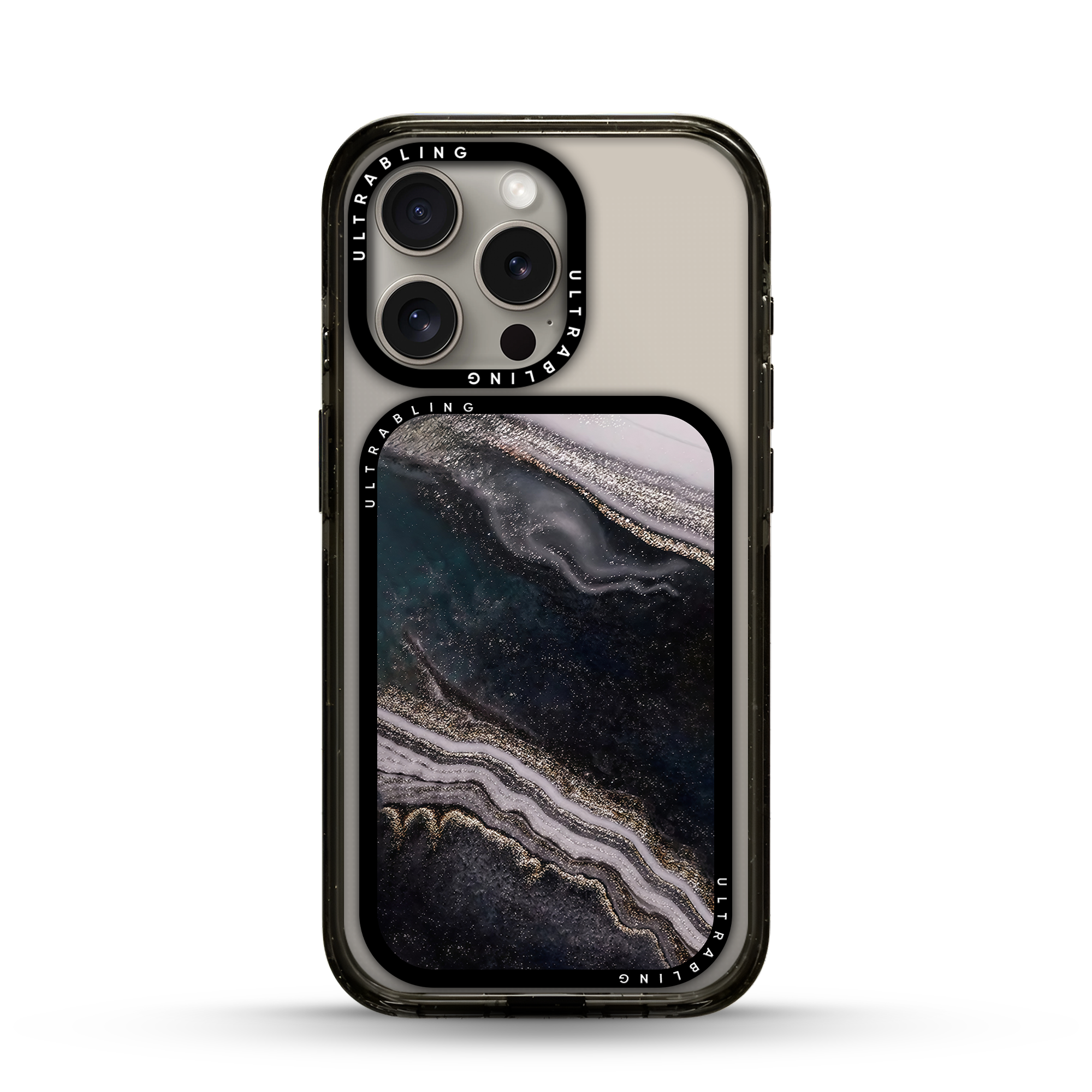 Obsidian Marble MagSafe Wallet - Flat Lay