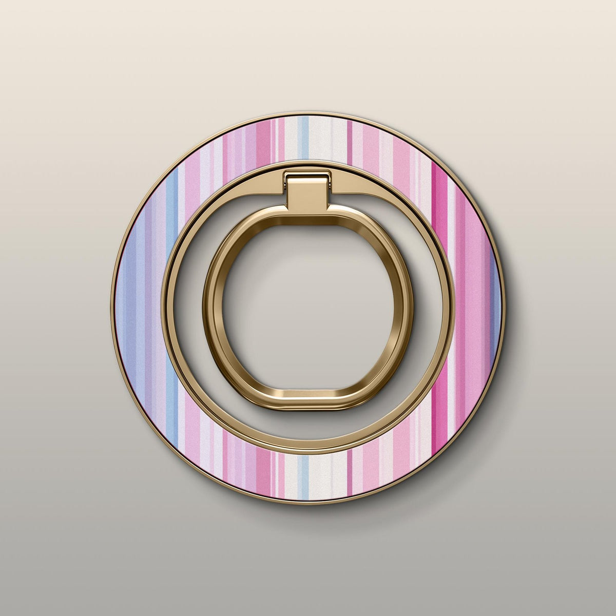 Pastel Stripe Ultrabling MagSafe Ring - Front View
