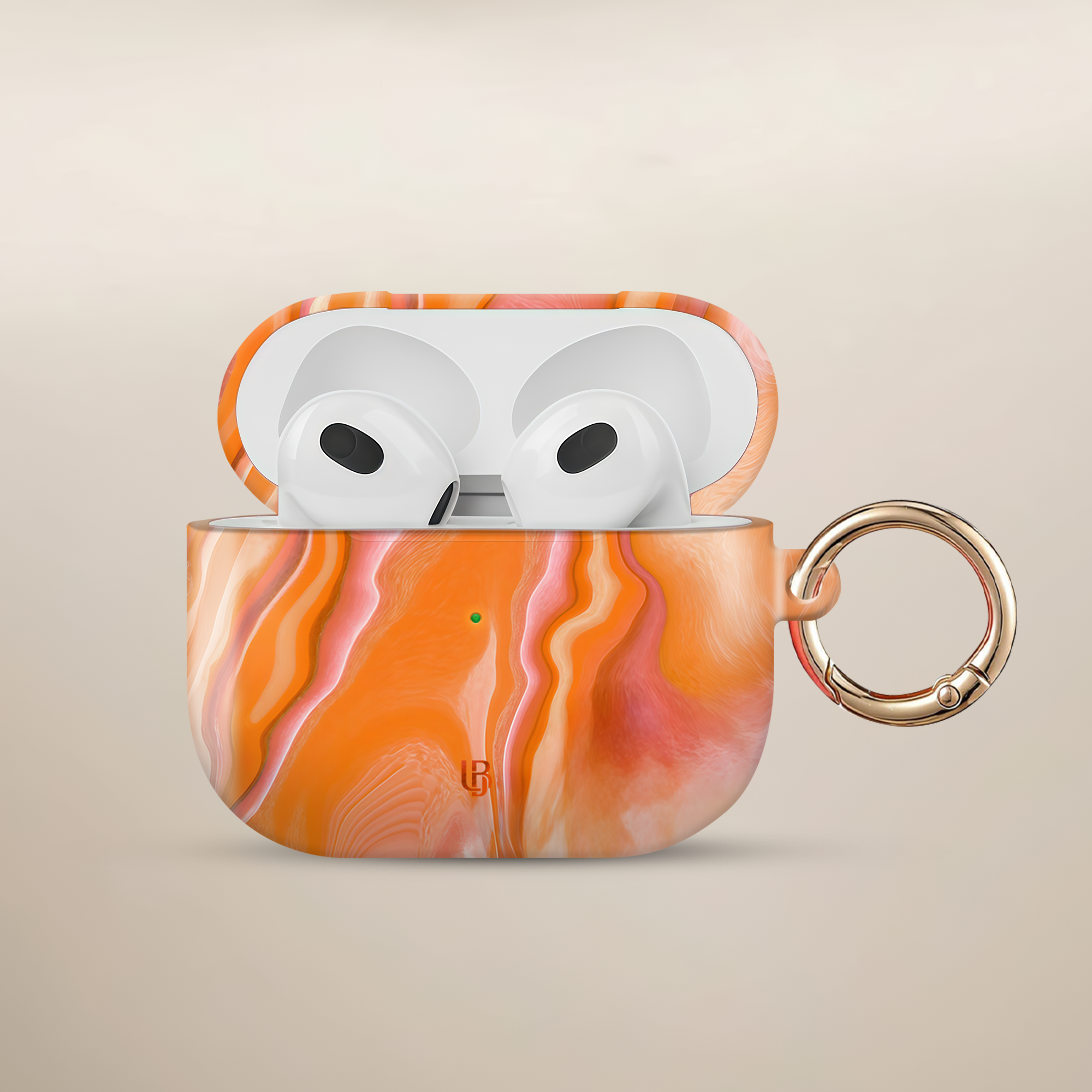 Sunset Agate Ultrabling AirPods case front view