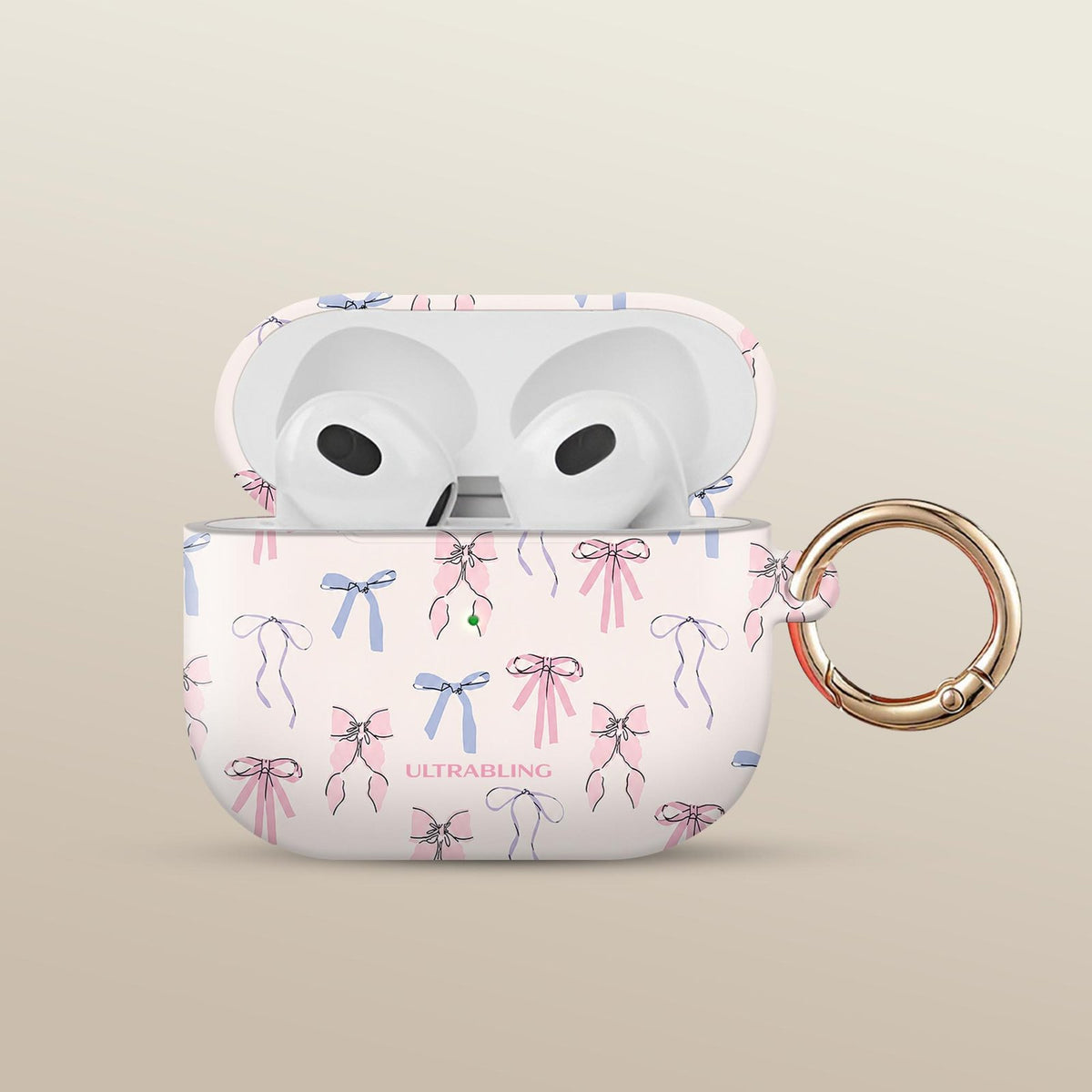 Sweet Bows Ultrabling AirPods case front view