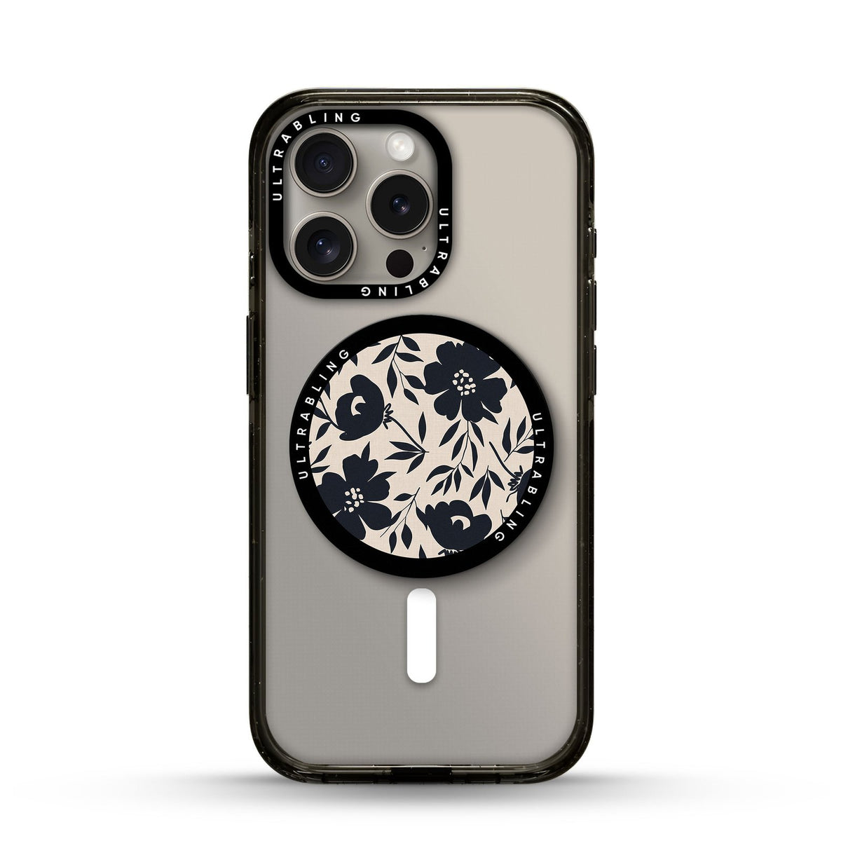 Navy Bloom Ultrabling MagSafe Phone Grip - Front View