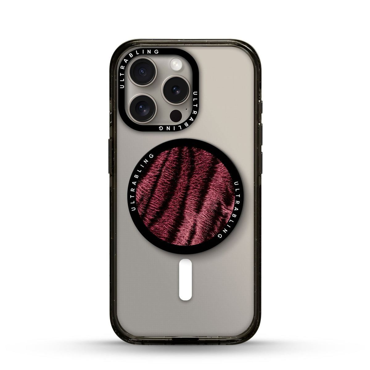 Garnet Fur Ultrabling MagSafe Phone Grip - Front View
