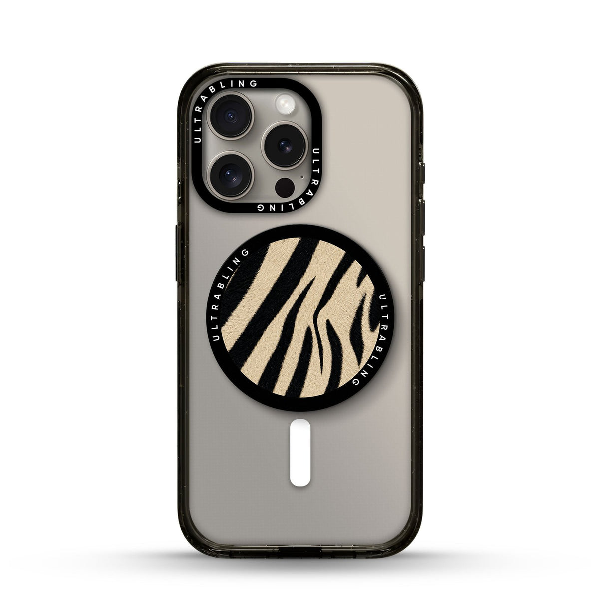 Dune Zebra Ultrabling MagSafe Phone Grip - Front View