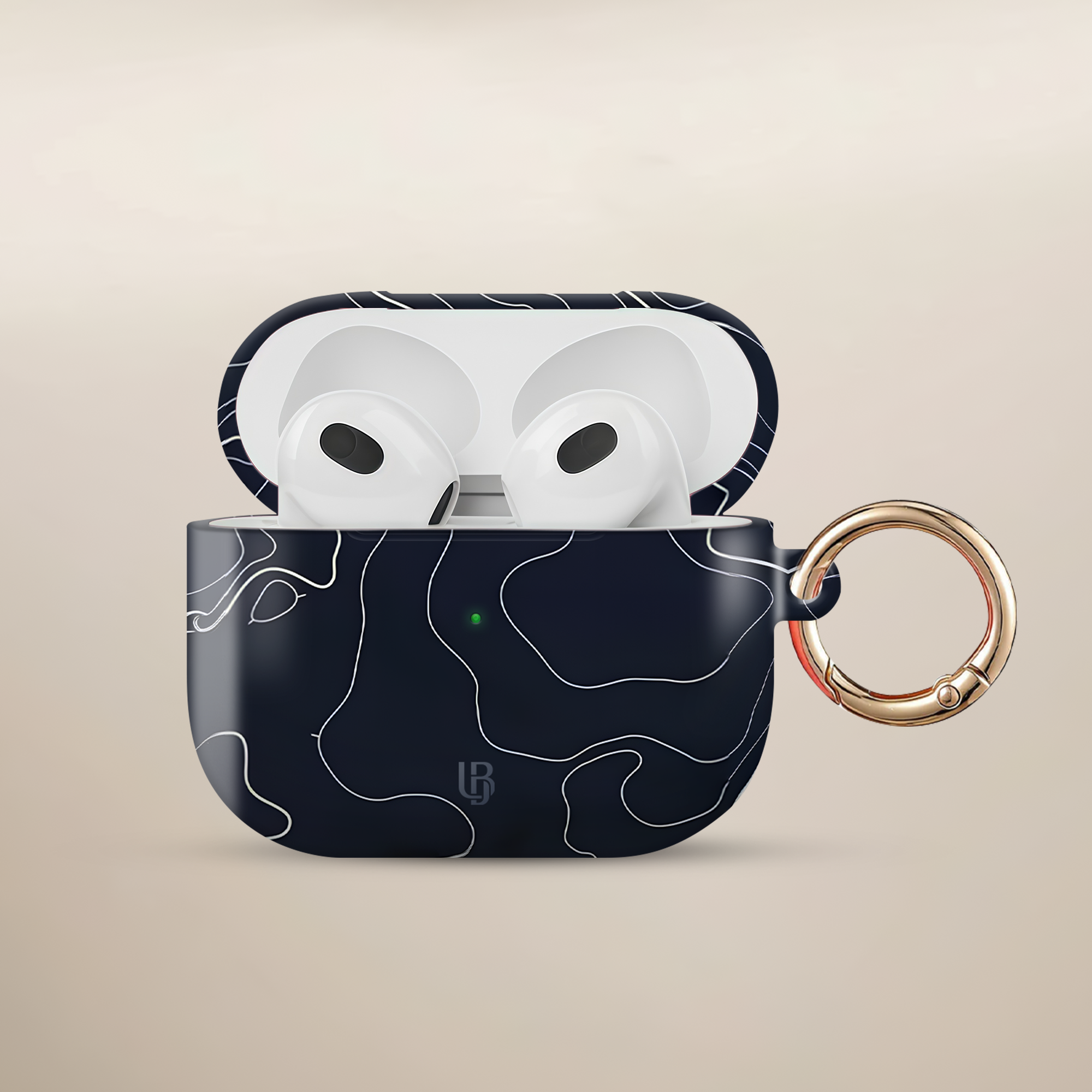 Midnight Terrain Ultrabling AirPods case front view