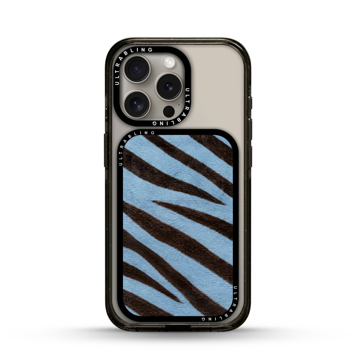 Denim Zebra MagSafe Wallet - Front View