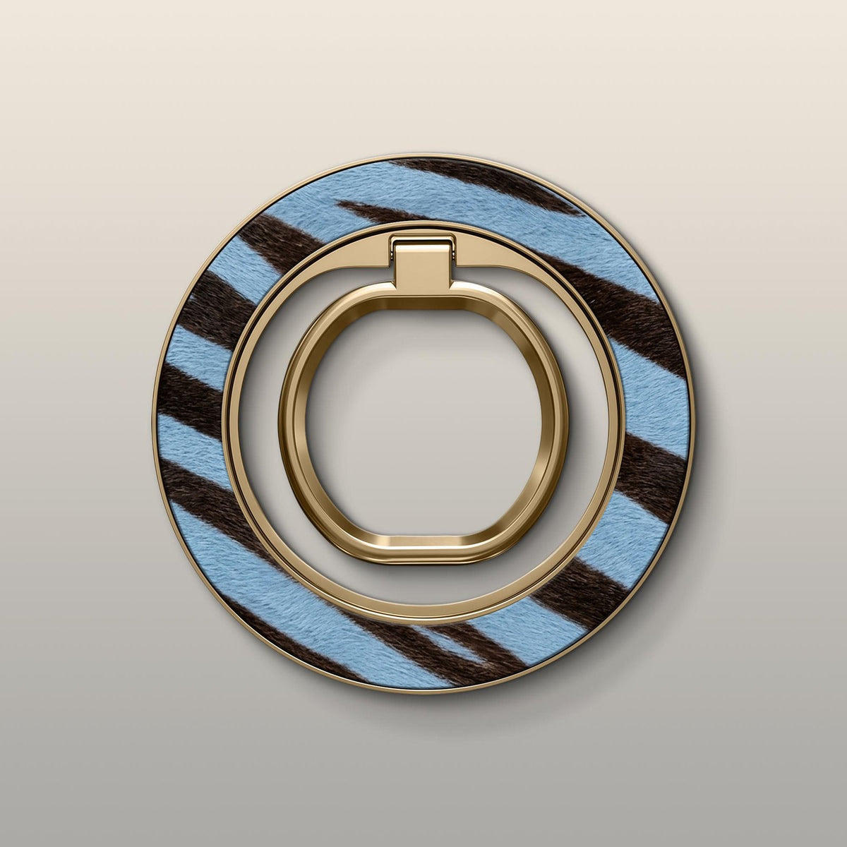 Denim Zebra Ultrabling MagSafe Ring - Front View