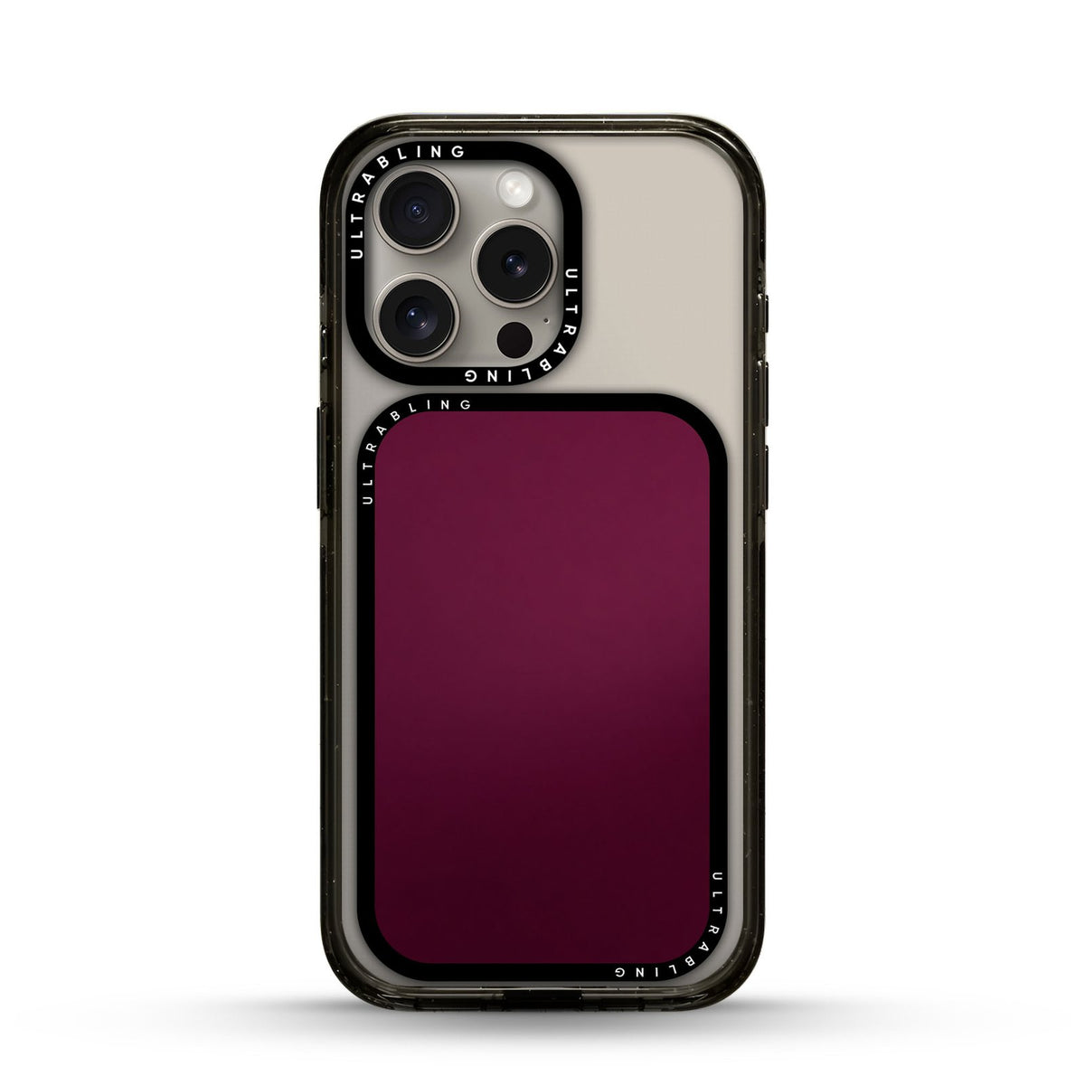 Oxblood MagSafe Wallet - Front View