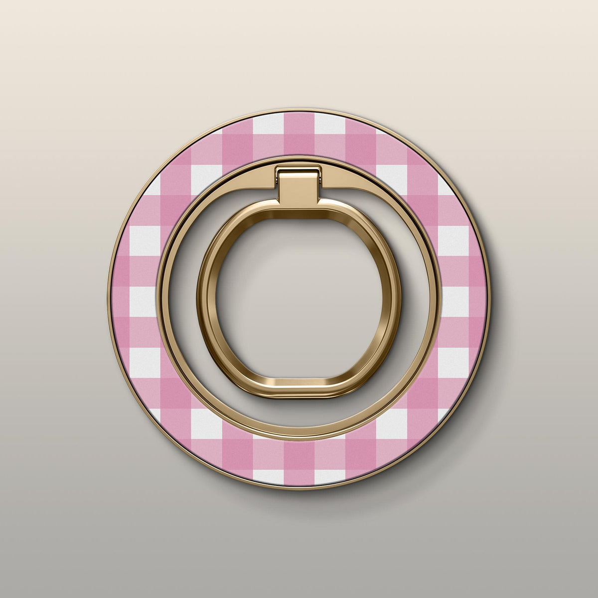 Strawberry Check Ultrabling MagSafe Ring - Front View