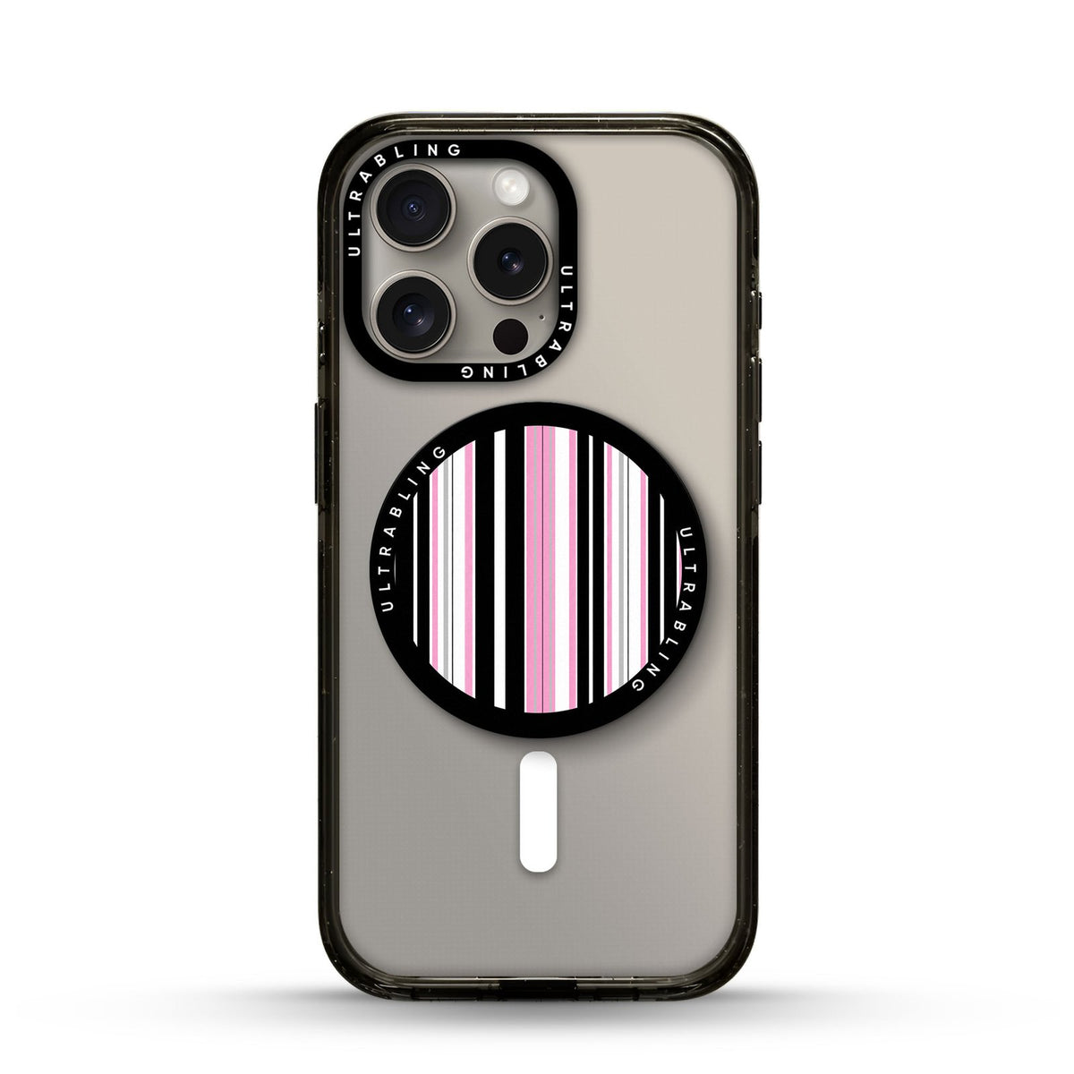 Taffy Stripe Ultrabling MagSafe Phone Grip - Front View