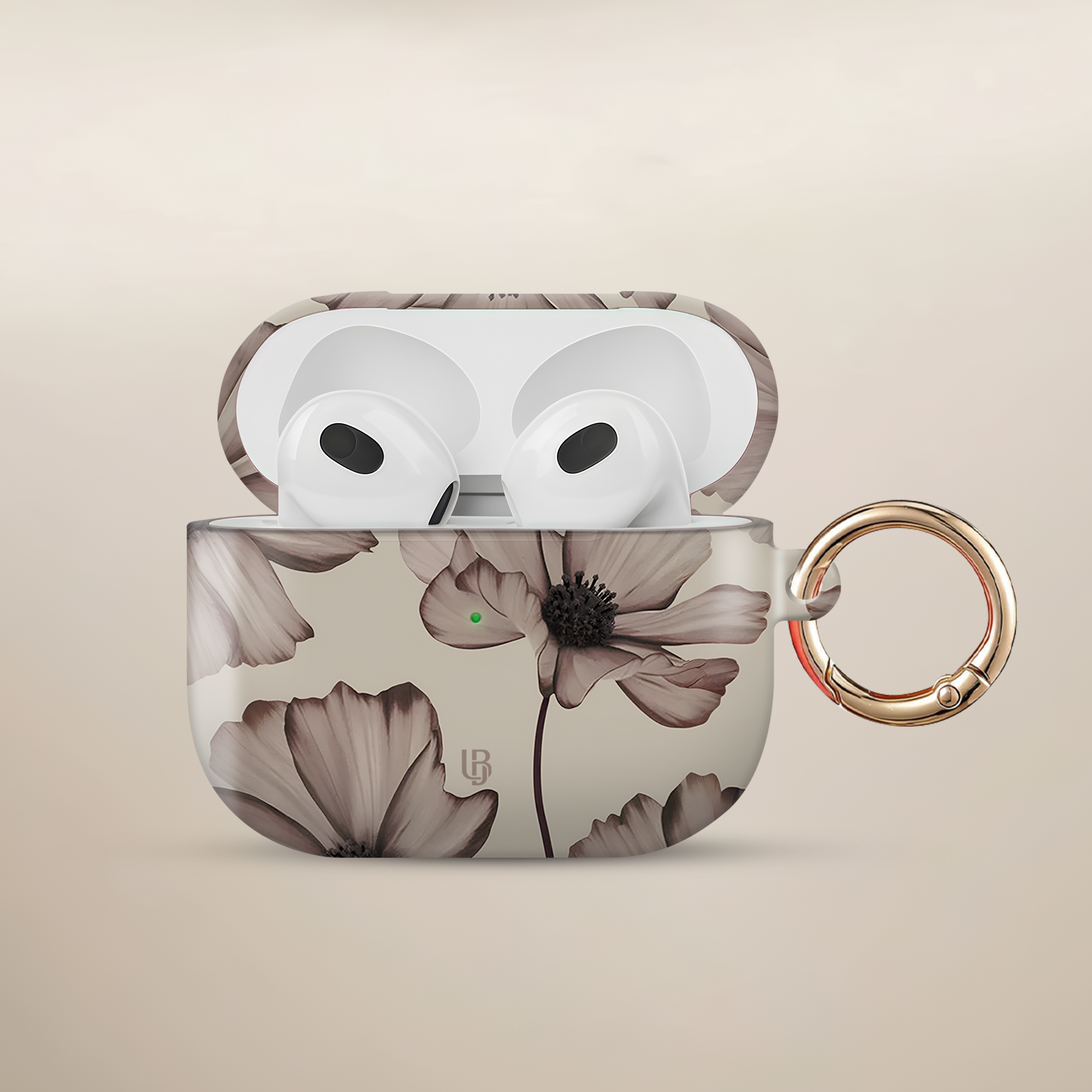 Soft Bloom Ultrabling AirPods case front view