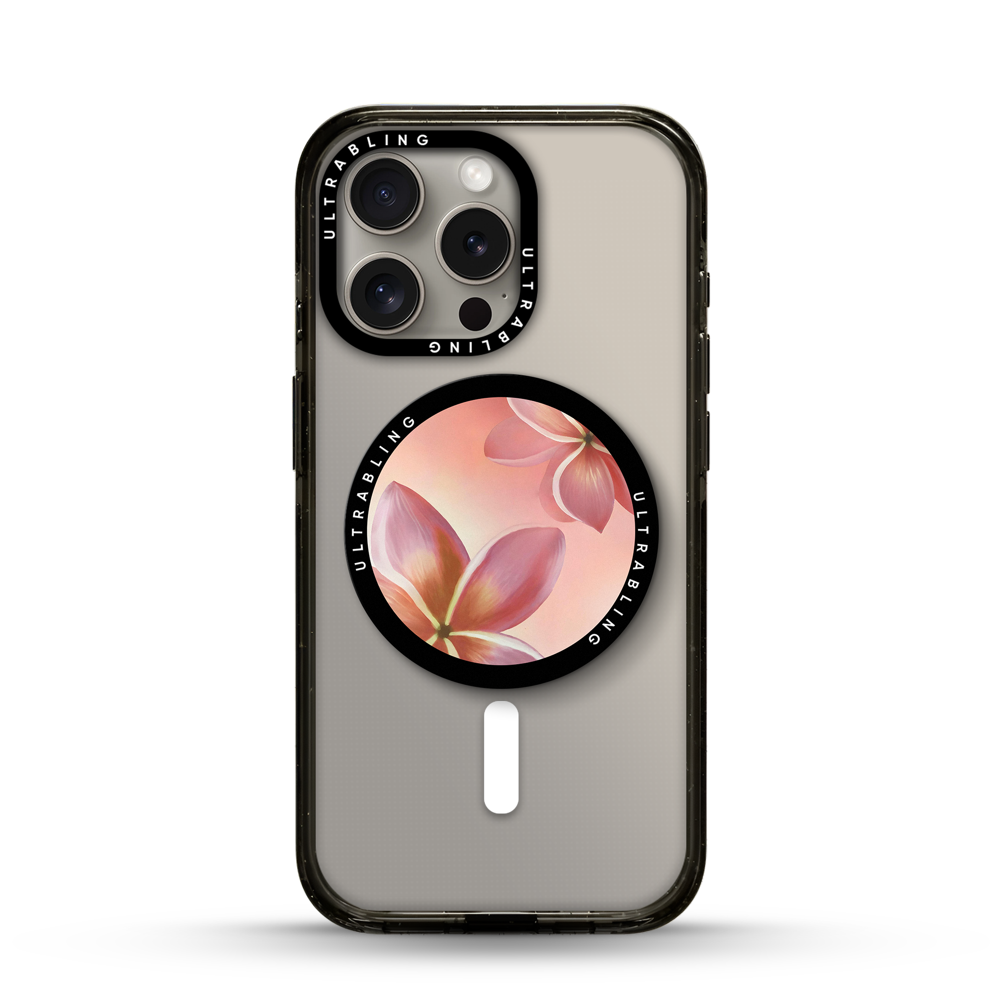 Pink Orchid Ultrabling MagSafe Phone Grip - Front View