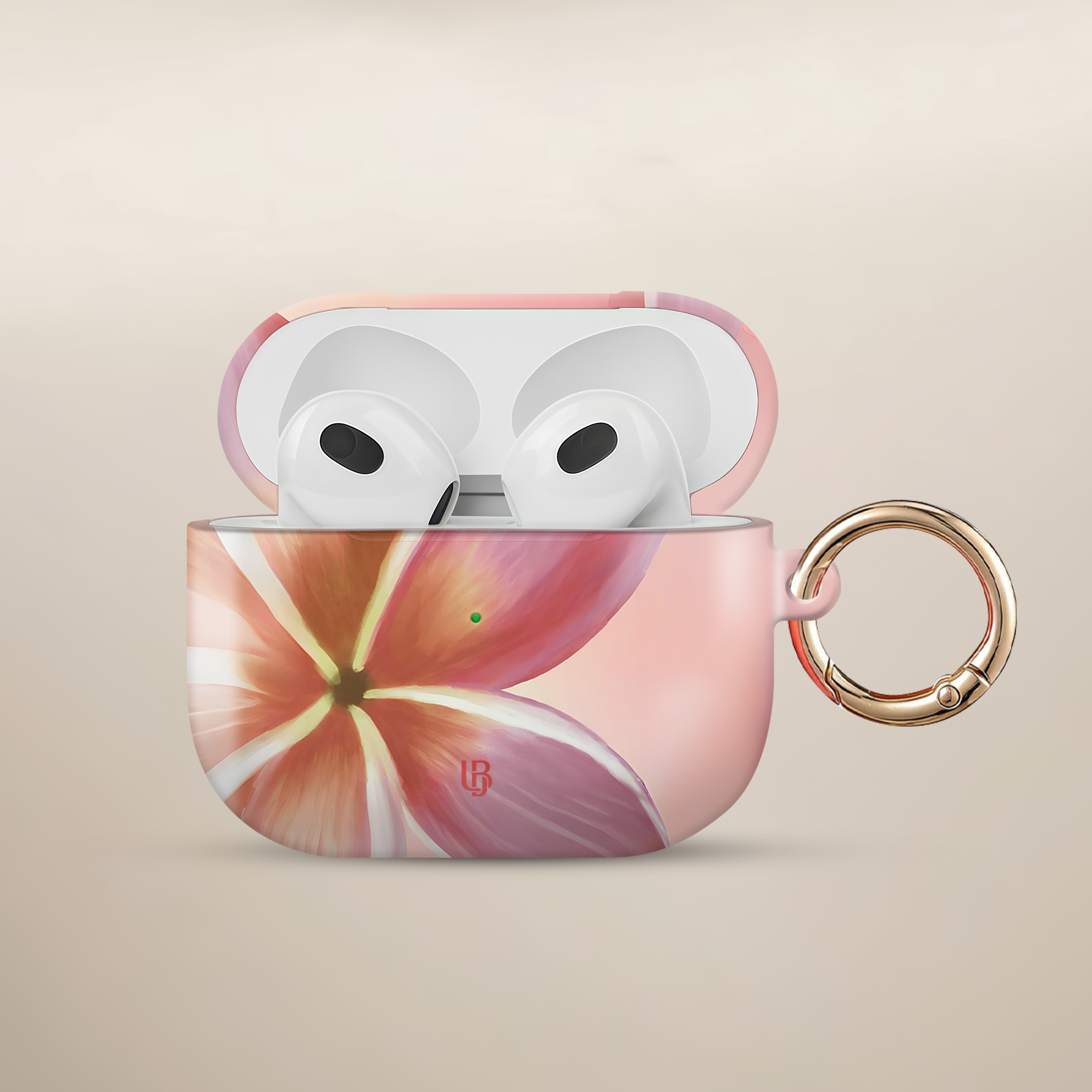 Pink Orchid Ultrabling AirPods case front view