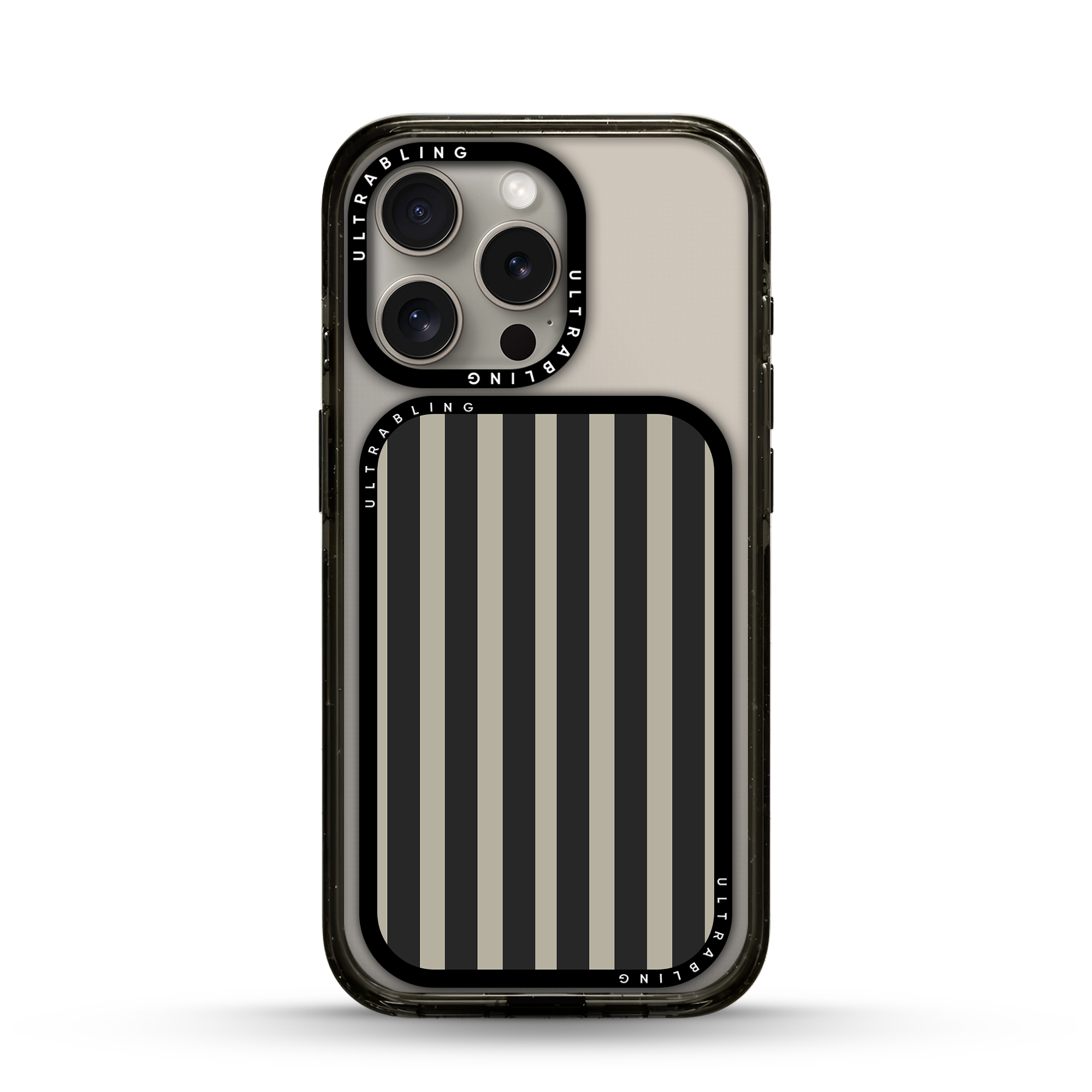 Cafe Stripes MagSafe Wallet - Flat Lay