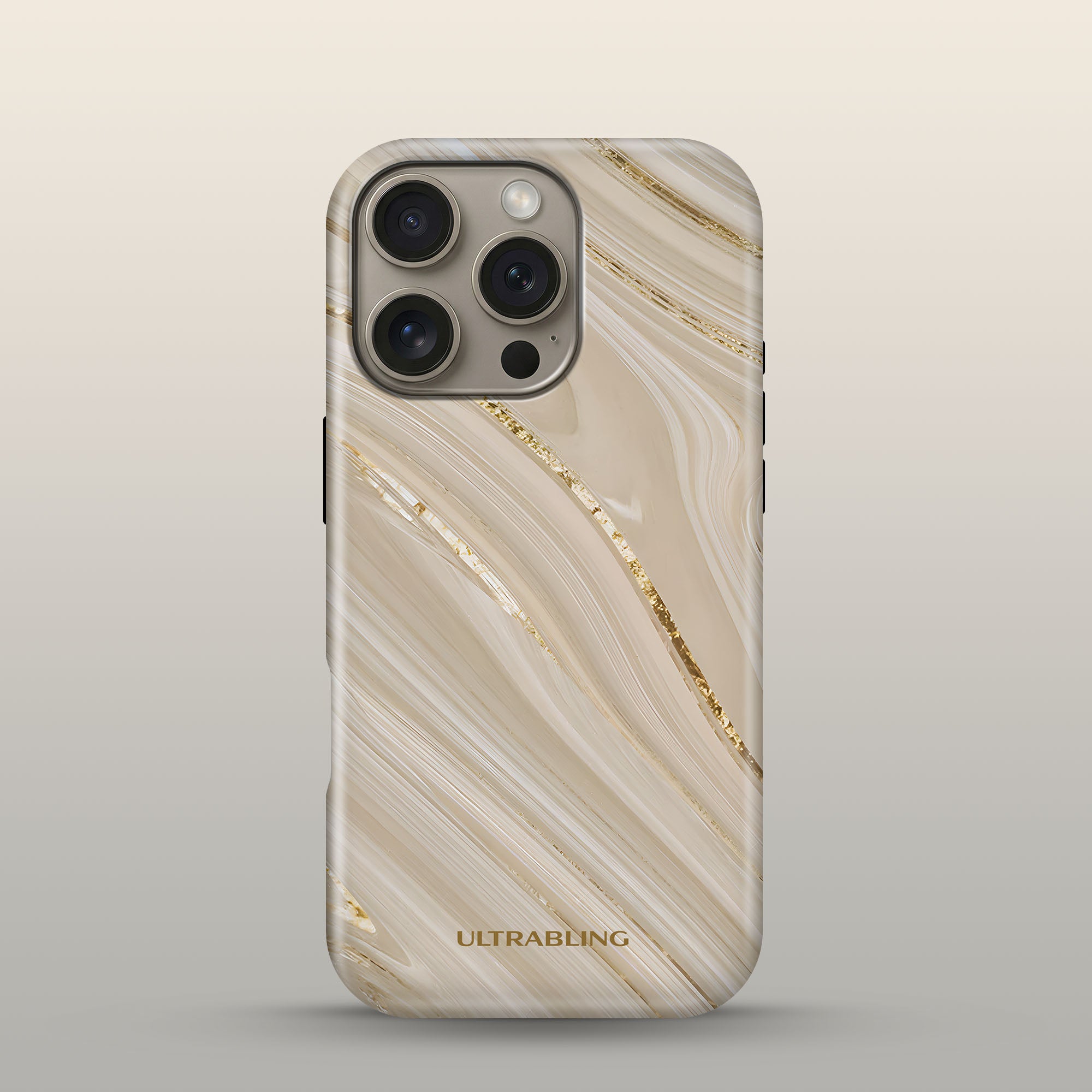 Champagne Marble Ultrabling eclipse case front view