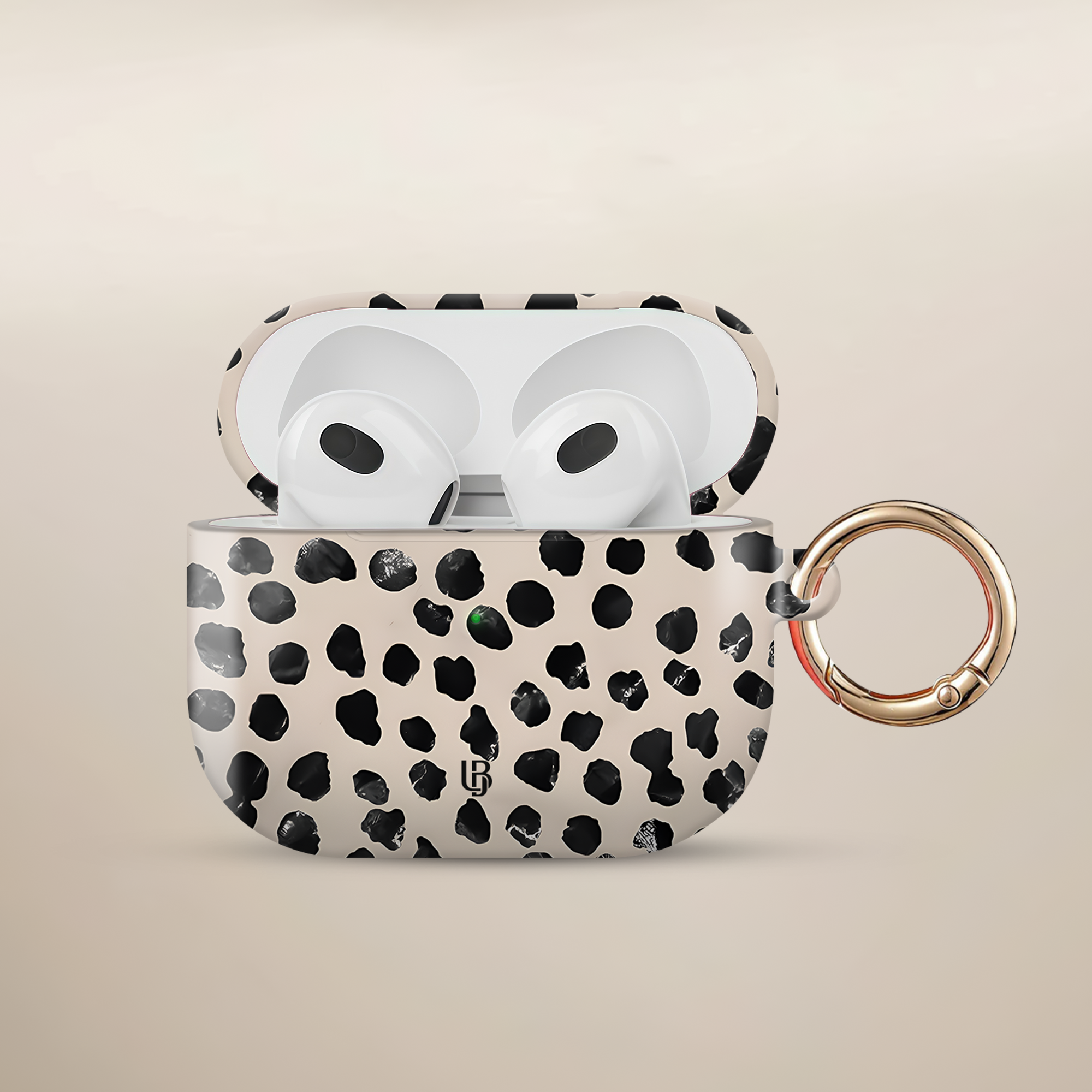 Dalmatian Chic Ultrabling AirPods case front view
