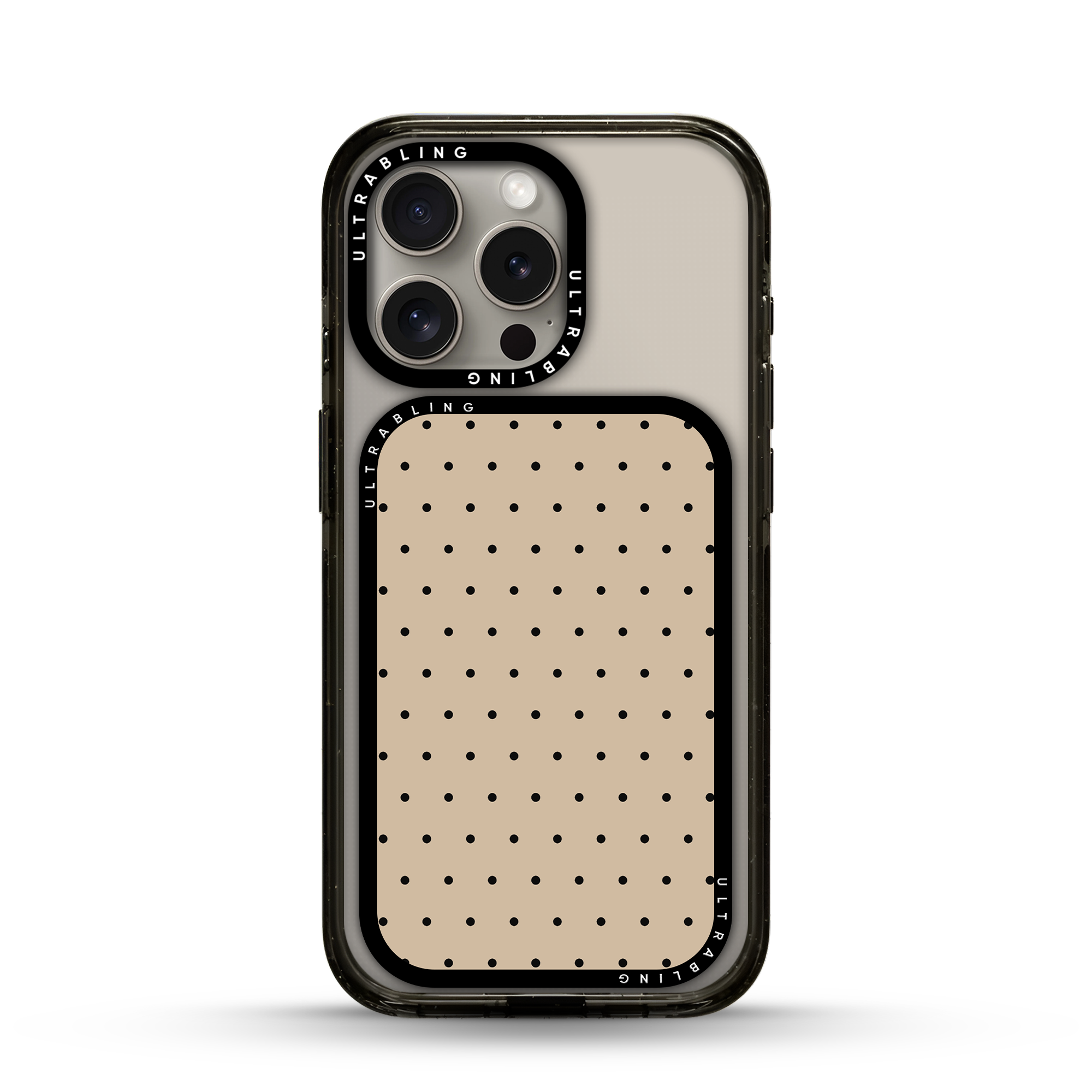 Vanilla Dots MagSafe Wallet - Flat Lay