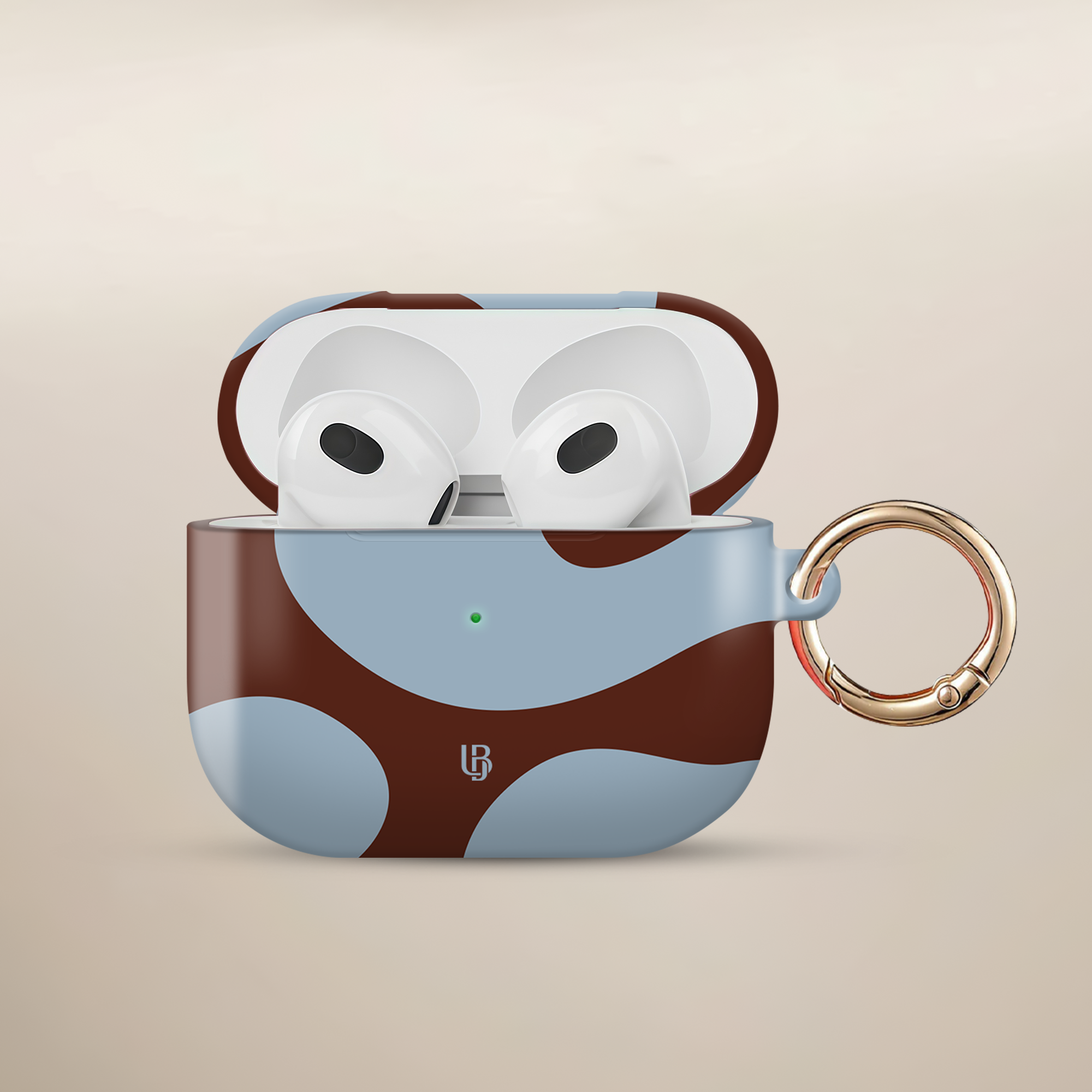 Retro Waves Ultrabling AirPods case front view
