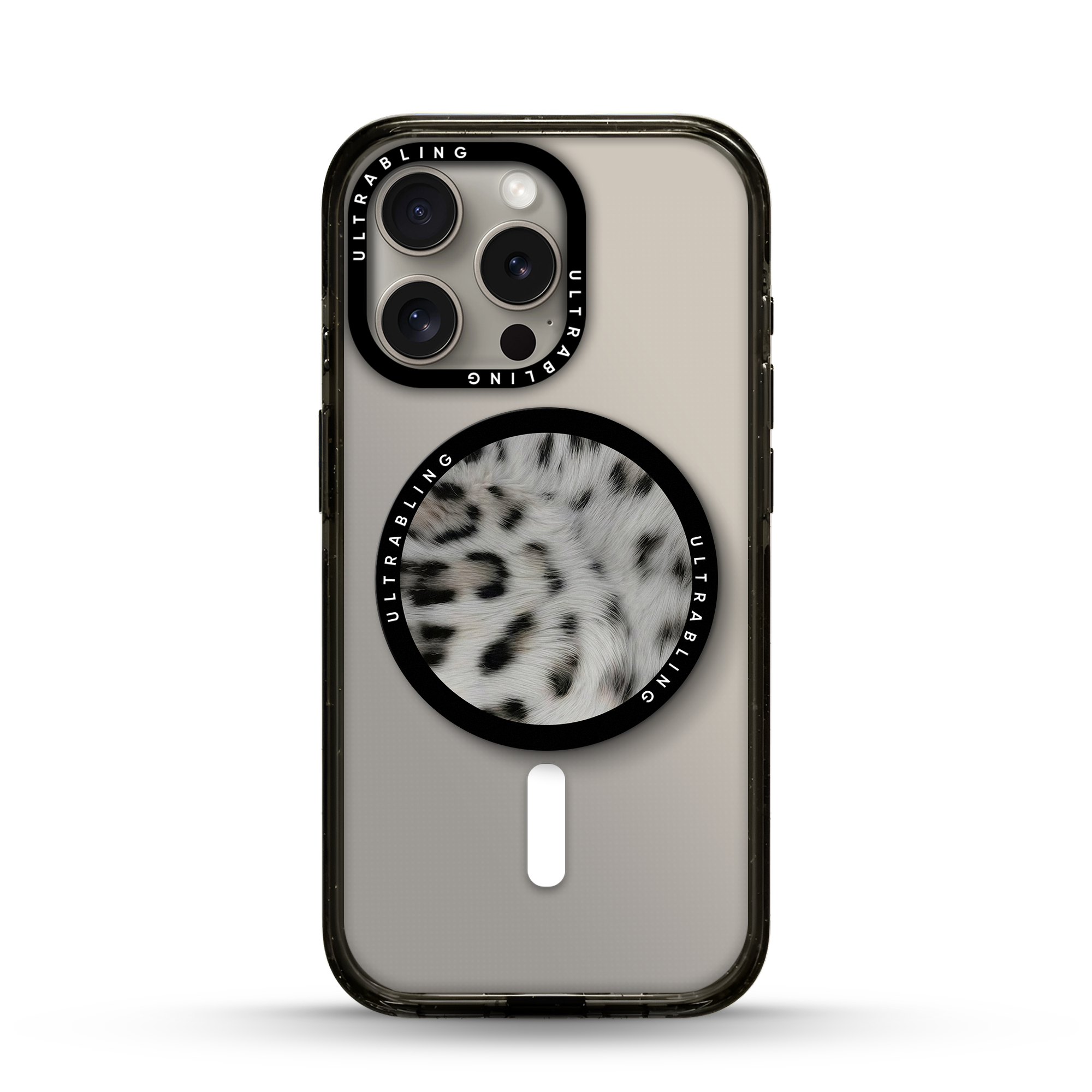 Snow Leopard Ultrabling MagSafe Phone Grip - Front View