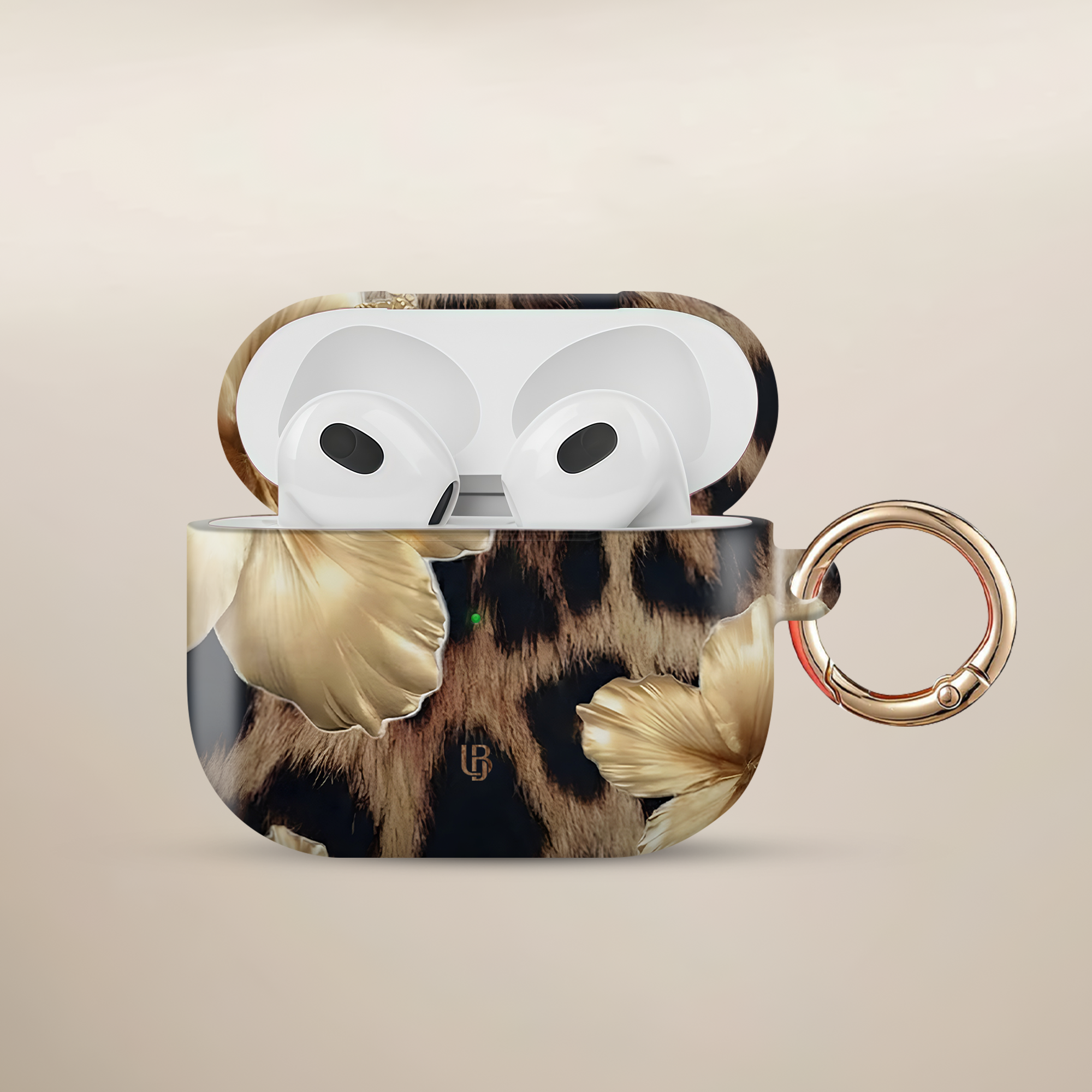 Leopard Royale Ultrabling AirPods case front view