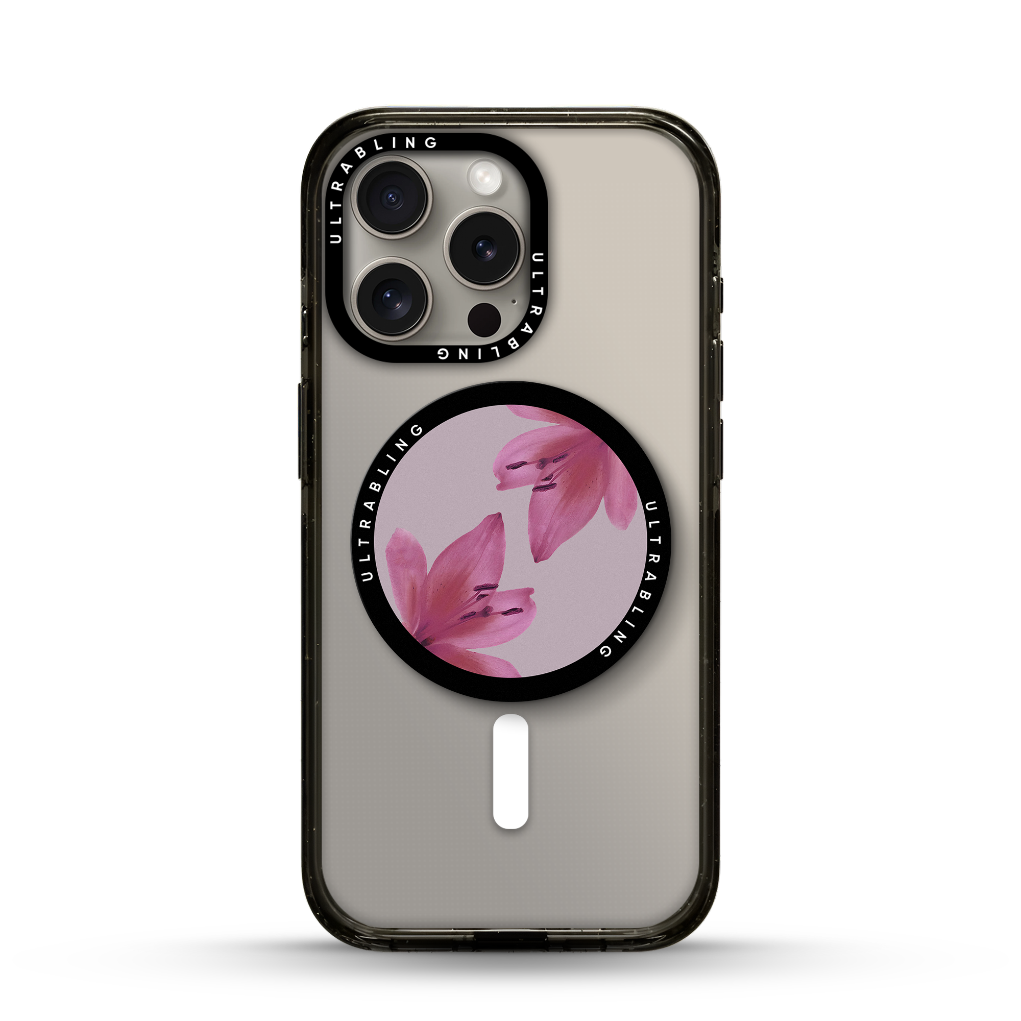 Blush Lily Ultrabling MagSafe Phone Grip - Front View