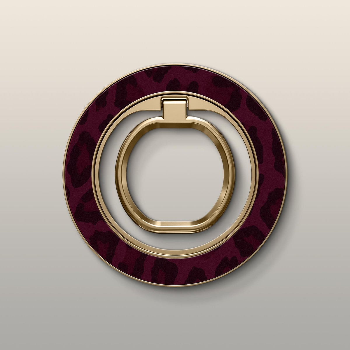 Bordeaux Leopard Ultrabling MagSafe Ring - Front View