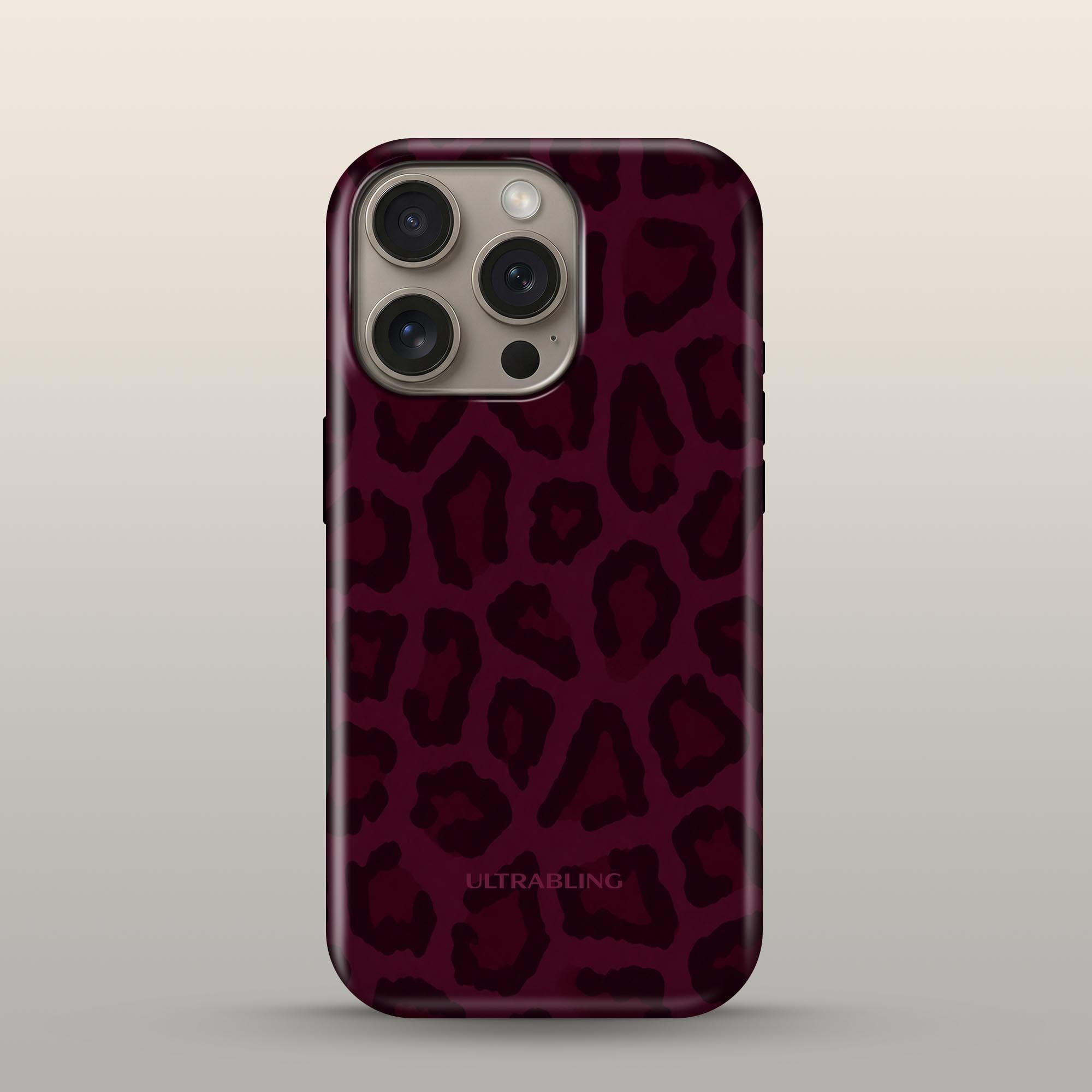 Bordeaux Leopard Ultrabling eclipse case front view