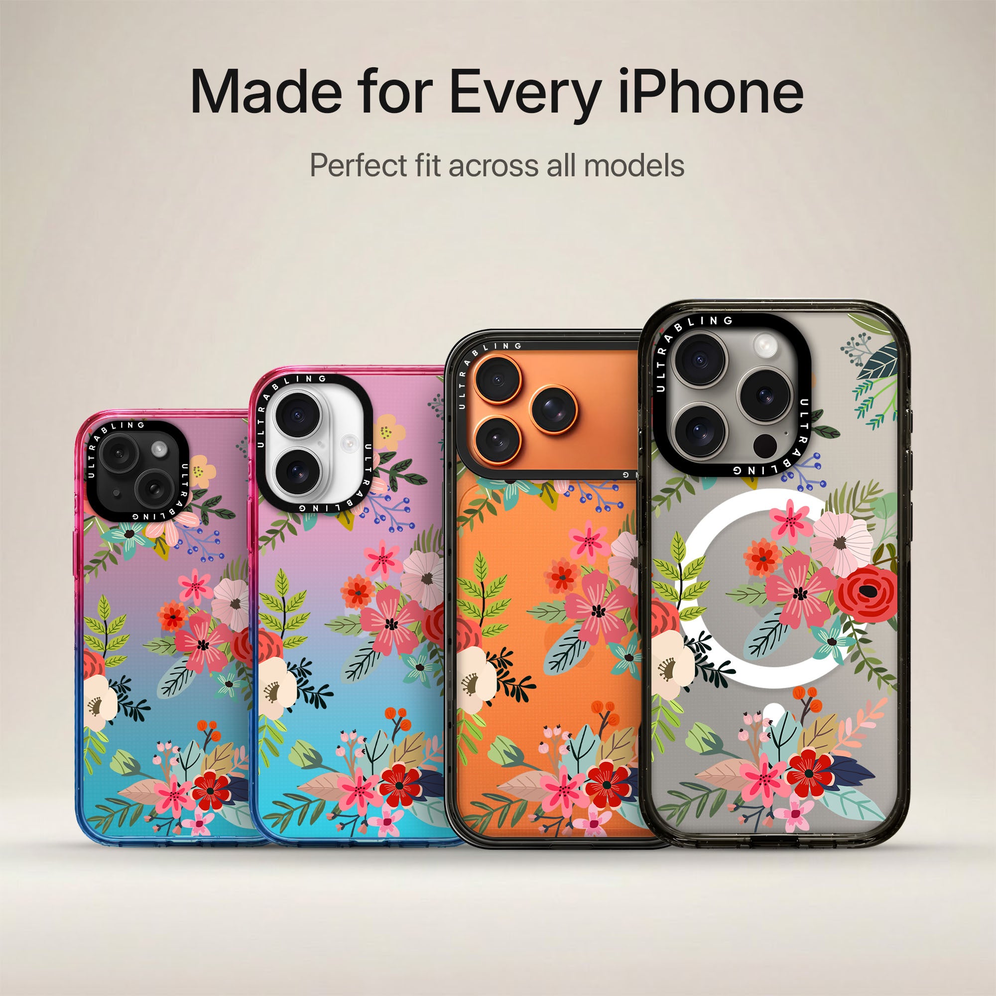 Garden Muse Ultrabling Aura iPhone case non MagSafe soft ombre view