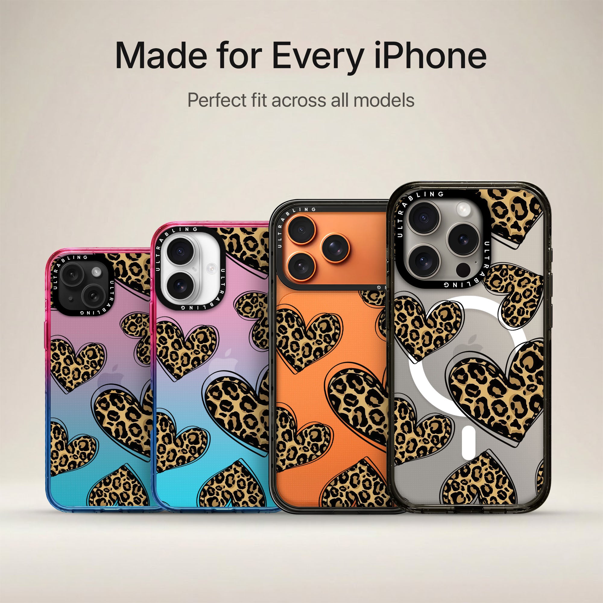 Fierce Love Ultrabling Aura iPhone case non MagSafe soft ombre view
