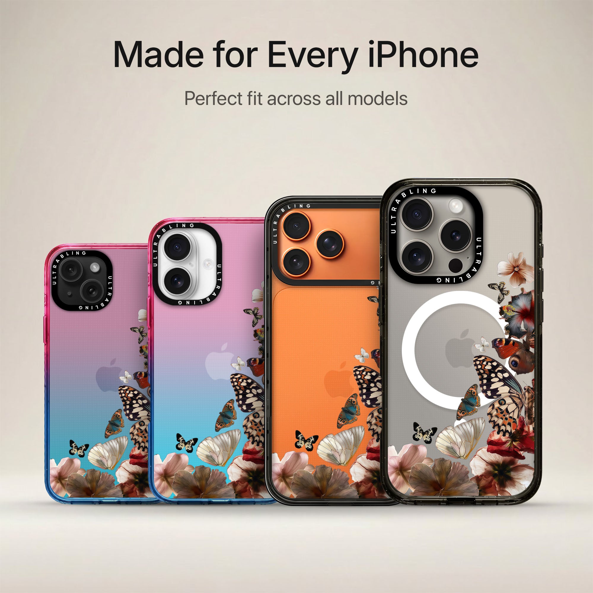 Amber Wing Ultrabling Aura iPhone case non MagSafe soft ombre view