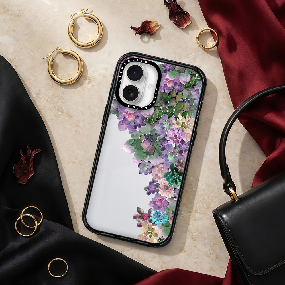 Lilac Rush Ultrabling aura case iphone 13 pro non magsafe black view