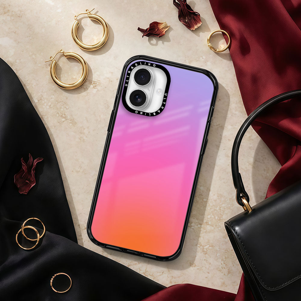 Sunset Fade Ultrabling aura case iphone 13 pro non magsafe black view