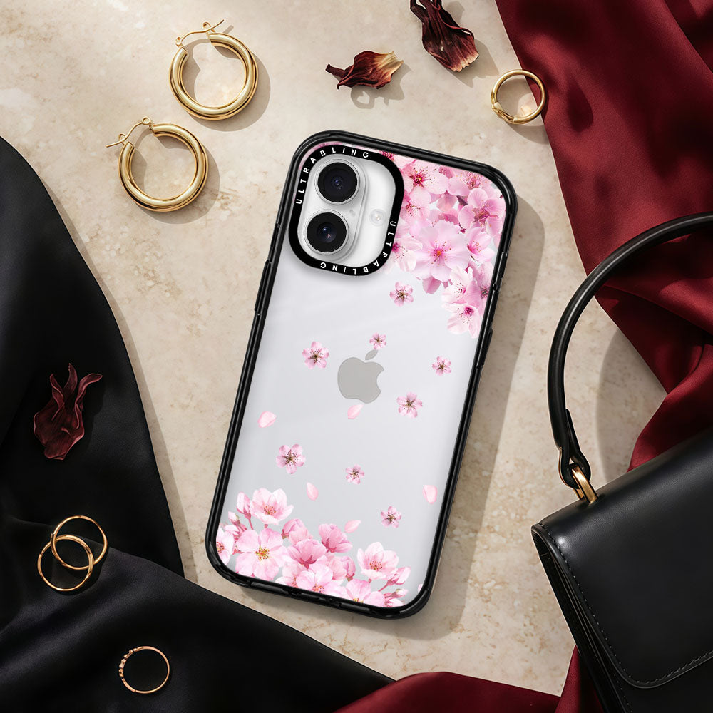 Blush Bloom Ultrabling aura case iphone 13 pro non magsafe black view