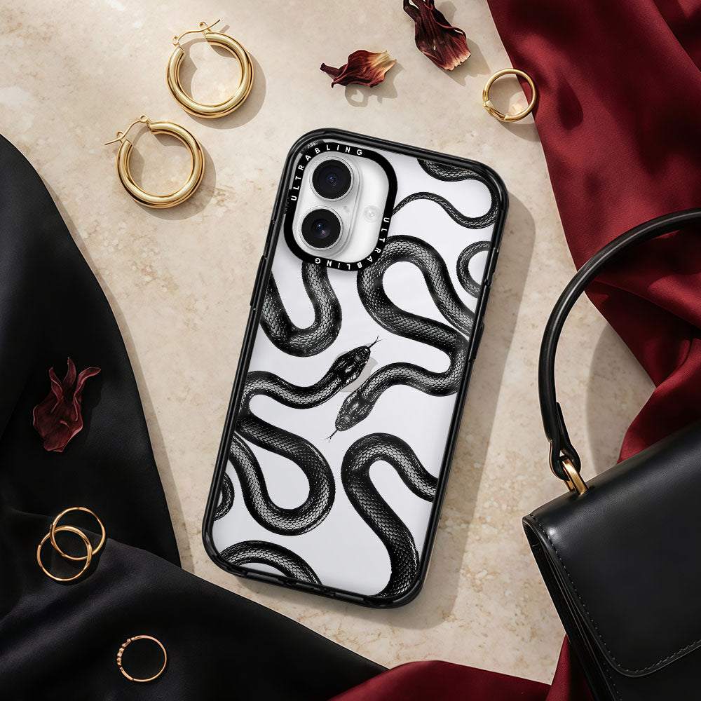 Ink Flow Ultrabling aura case iphone 13 pro non magsafe black view