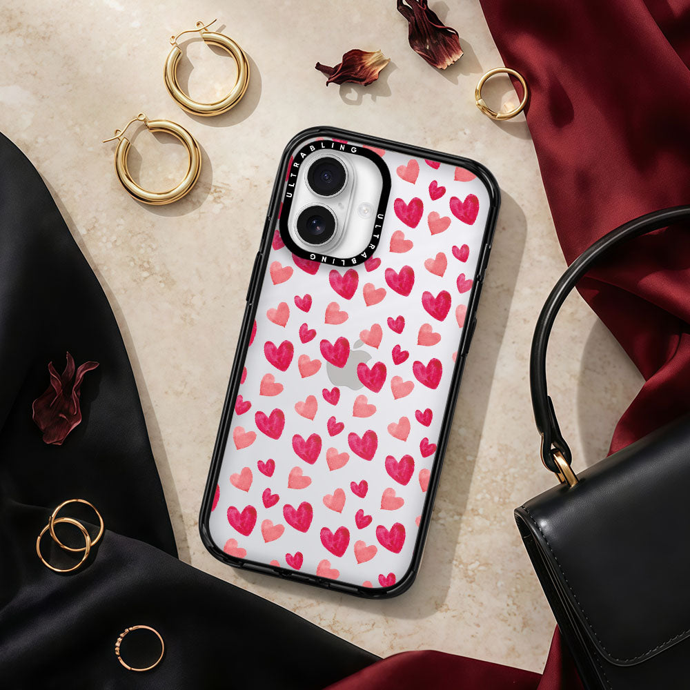 Heart Rush Ultrabling aura case iphone 13 pro non magsafe black view
