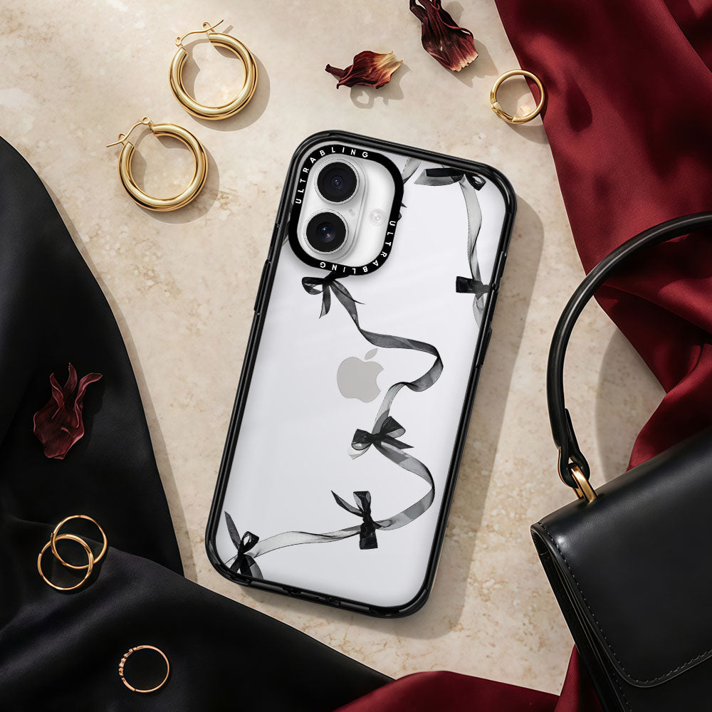 Noir Bow Ultrabling aura case iphone 13 pro non magsafe black view