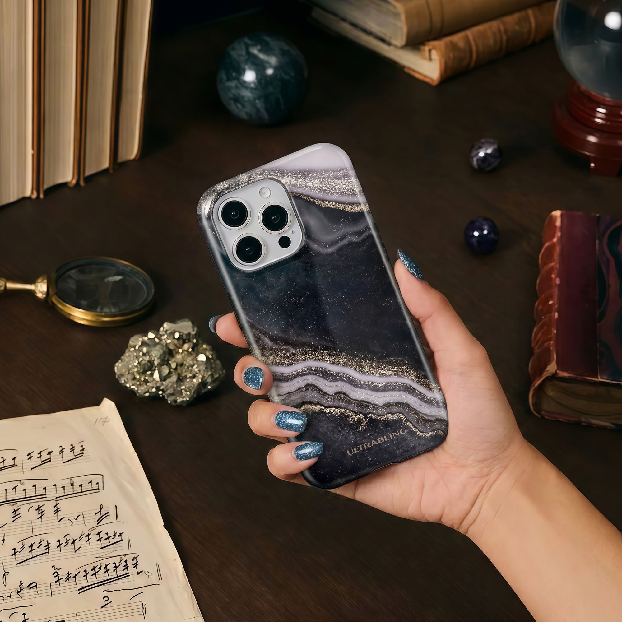 Obsidian Marble - Eclipse Case