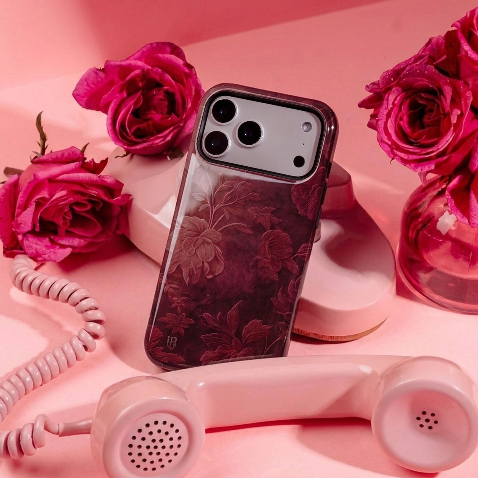 Burgundy Bloom - Eclipse Case