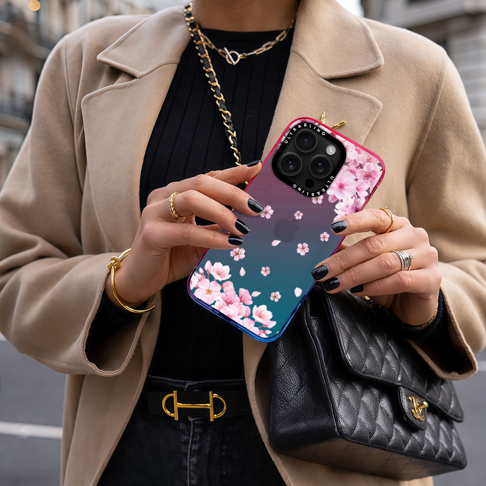 Blush Bloom Ultrabling aura case iphone 13 pro non magsafe soft ombre view