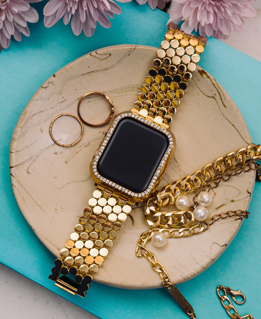 Gold Single Halo Apple Watch Case