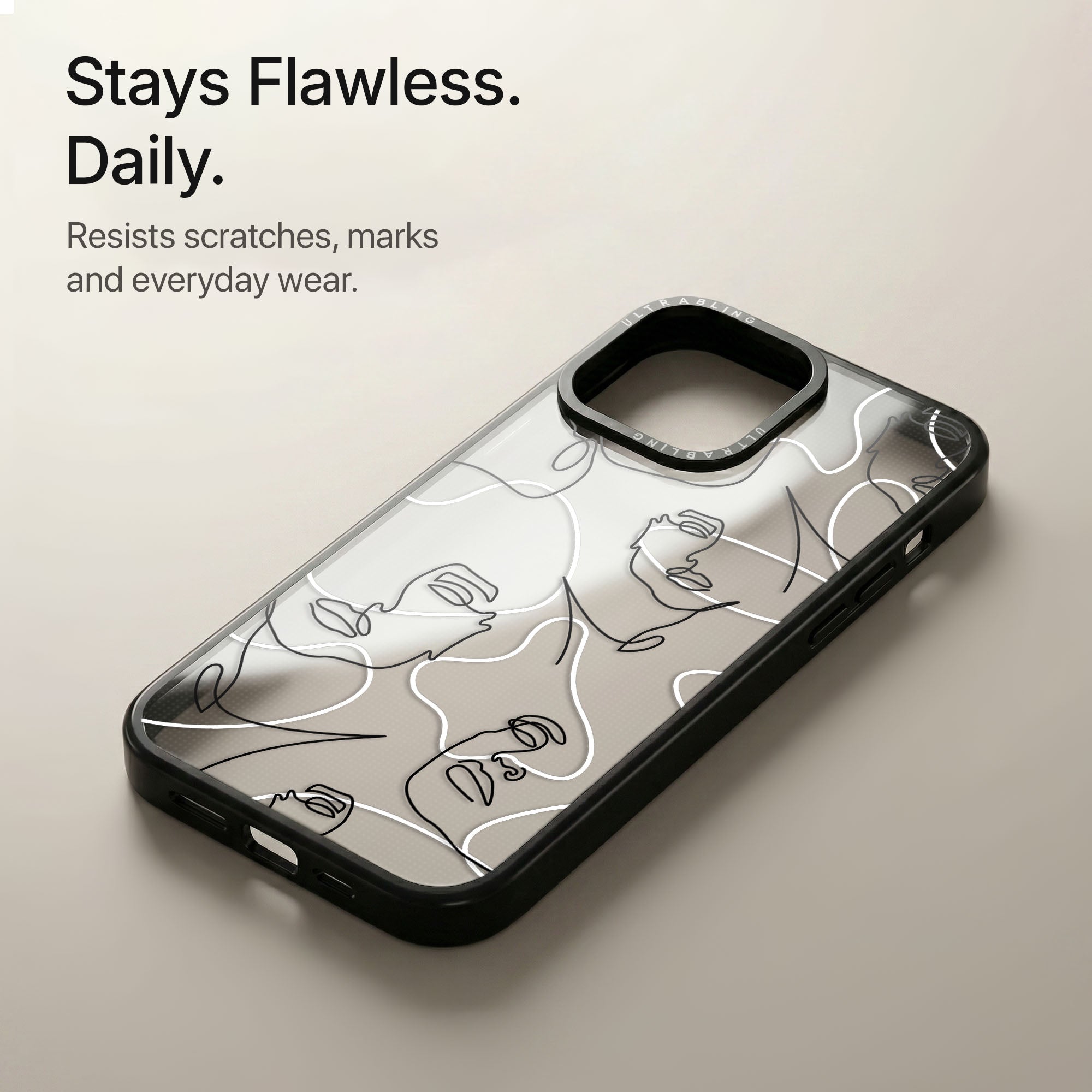 Muse Lines Ultrabling Aura iPhone case soft ombre back view