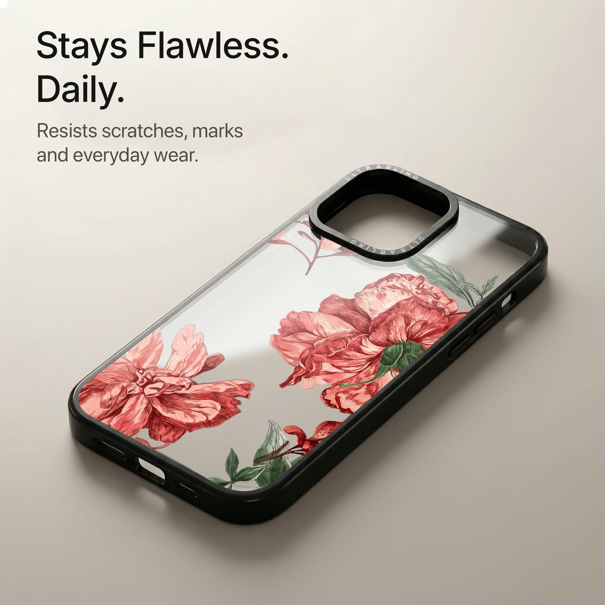 Rosette Ultrabling Aura iPhone case soft ombre back view