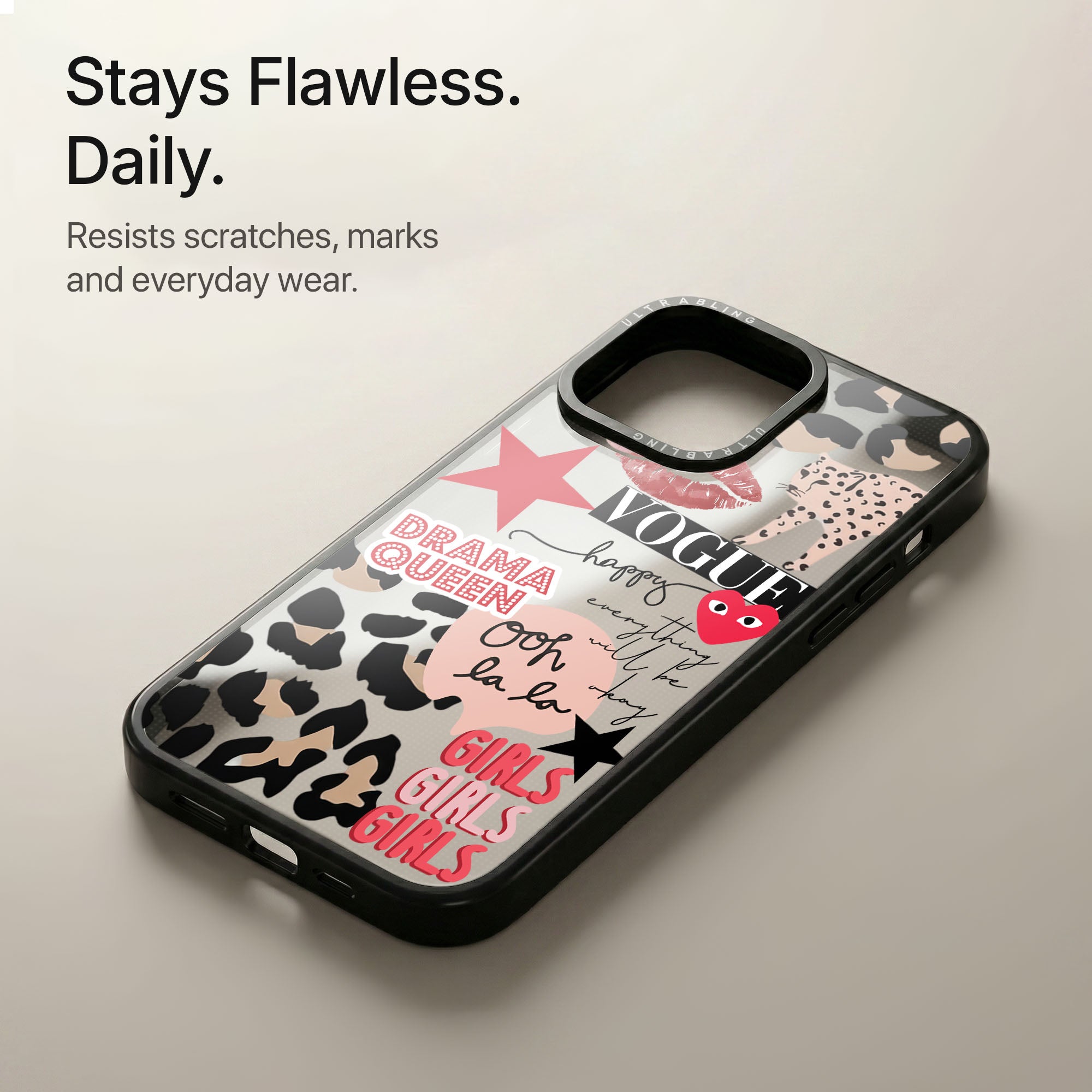 Wild Vogue Ultrabling Aura iPhone case soft ombre back view