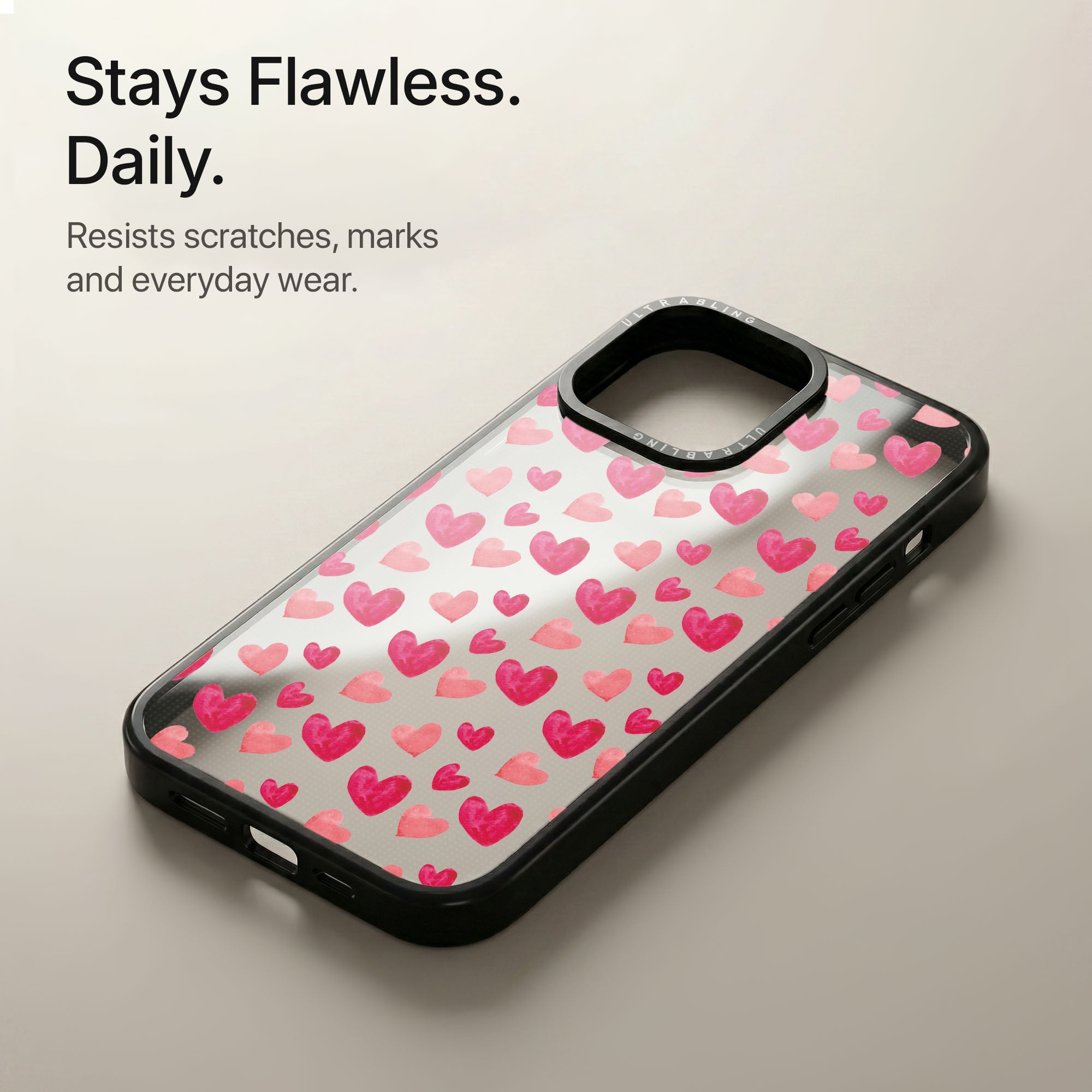 Heart Rush Ultrabling Aura iPhone case soft ombre back view