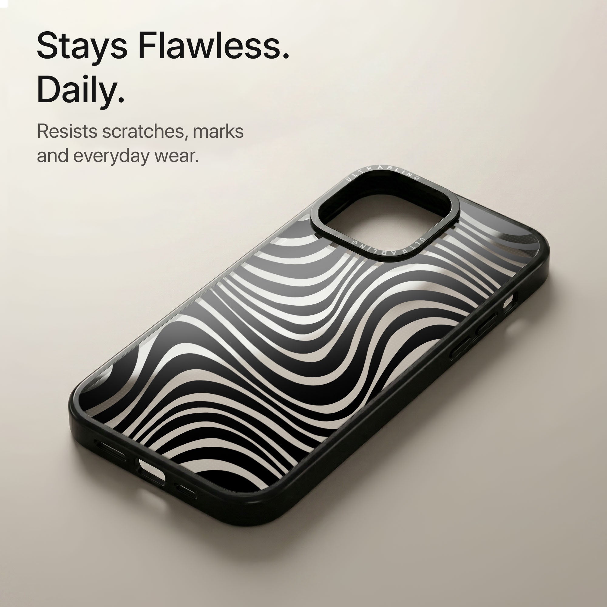 Hypnotic Ultrabling Aura iPhone case soft ombre back view