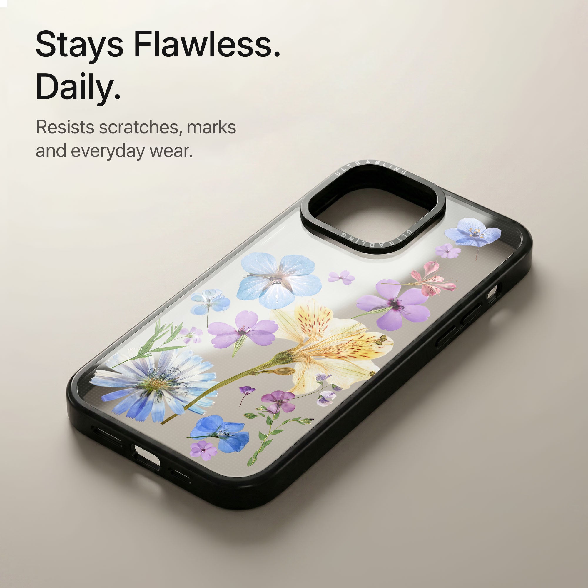 Bluebell Ultrabling Aura iPhone case soft ombre back view