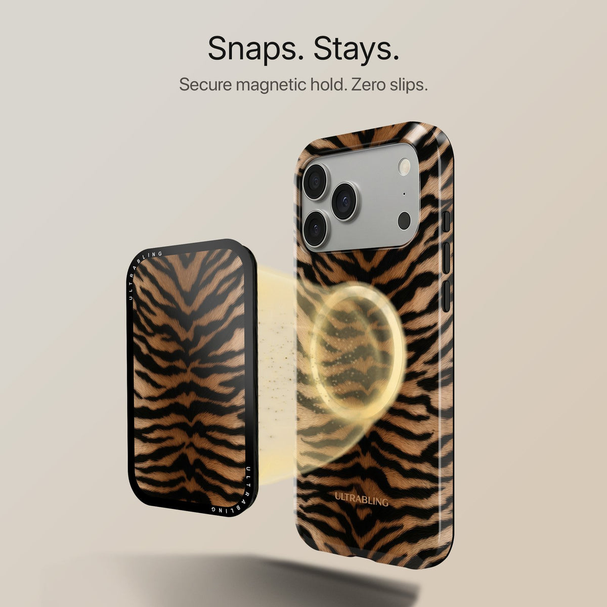 Tiger Sand - MagSafe Wallet by Ultrabling, MagSafe Wallet, design detail